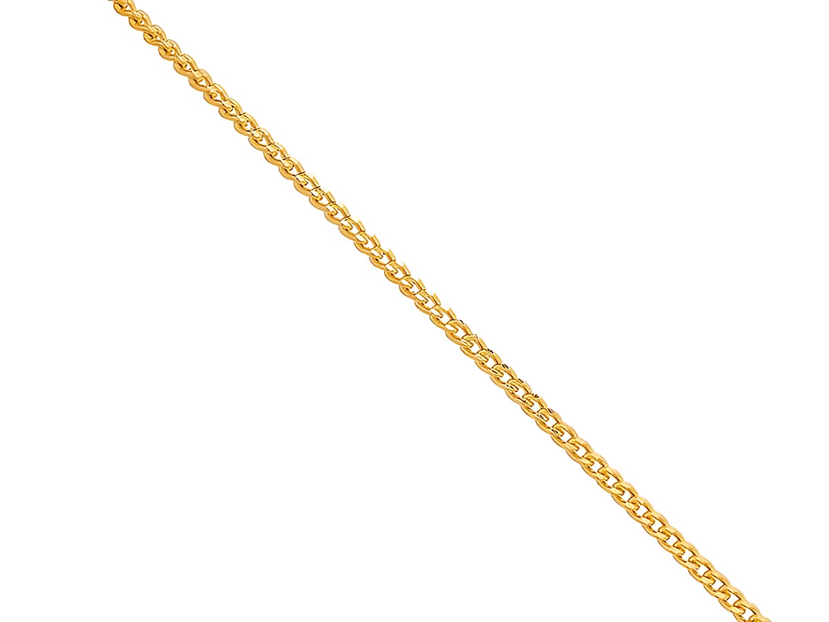 Gelbgold 585 Kette von Xenox in polierter Ausführung, 42 cm lang, elegant und zeitlos, ideal für jeden Anlass, hochwertiges Material und Verarbeitung.