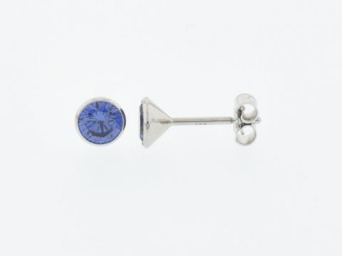 Silber Ohrringe Kelch Silber 5,2 mm Zirkonia blau Stecker Juwelier Harnisch Zirkonia. Elegante Ohrringe mit blauem Zirkonia in hochwertigem Silberdesign.