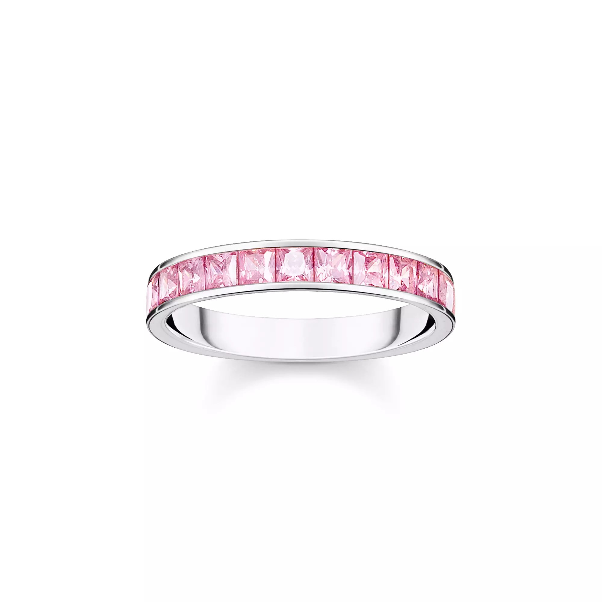 Thomas Sabo Ring - Silber + Zirkonia - pink