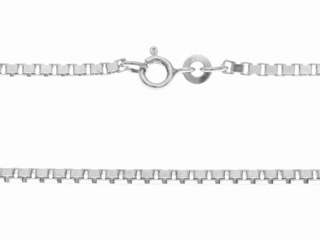 Silberkette Venezia kette 2,1 x 2,1 mm 45 cm von Juwelier Harnisch, elegant und zeitlos, ideal für jeden Anlass. Hochwertige Verarbeitung ab 2mm.