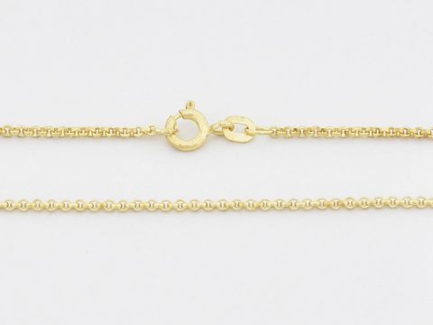 Goldene Anker Kette aus 585er Gold, 80 cm lang, Rundanker Design mit Maßen 1,5 x 1,5 mm, gefertigt von Juwelier Harnisch, ideal für jeden Anlass.