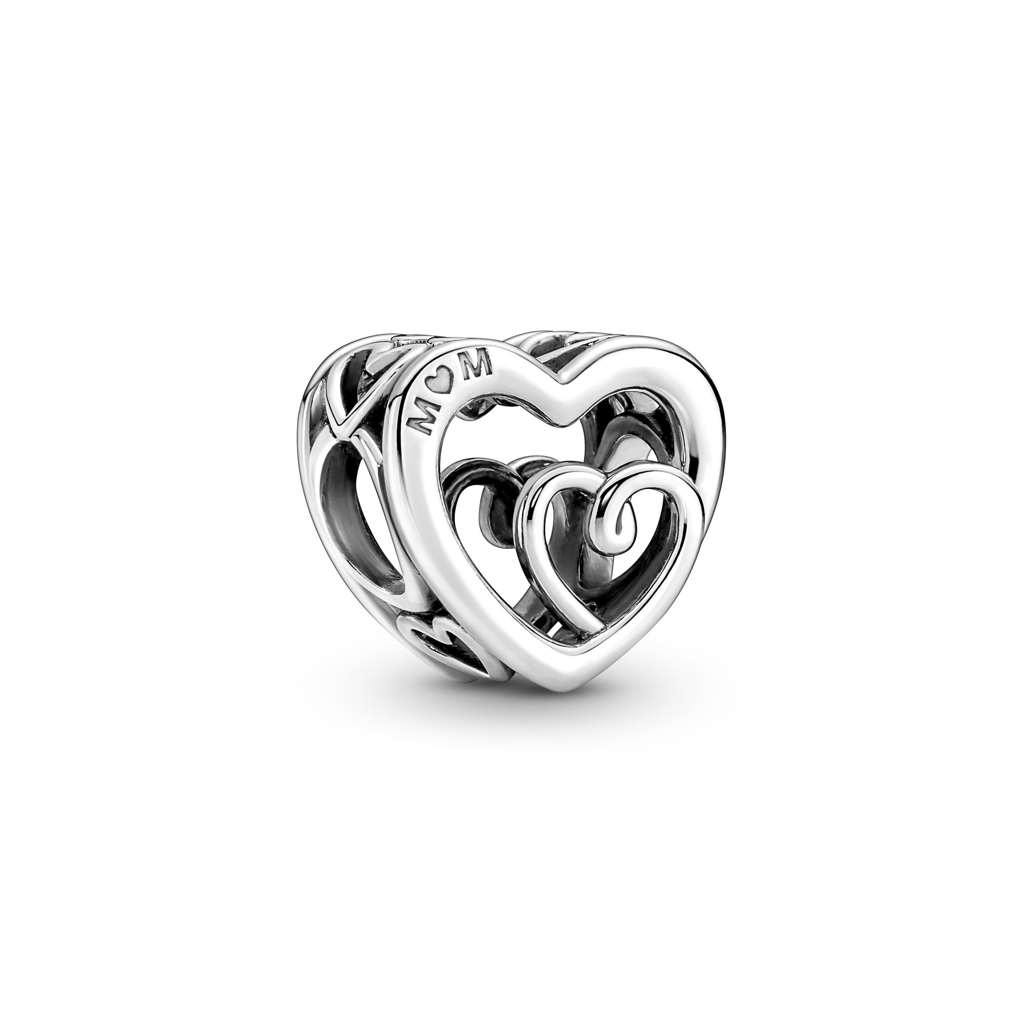 Pandora Verschlungene Unendlichkeits-Herzen Mom Charm - Sterling Silber