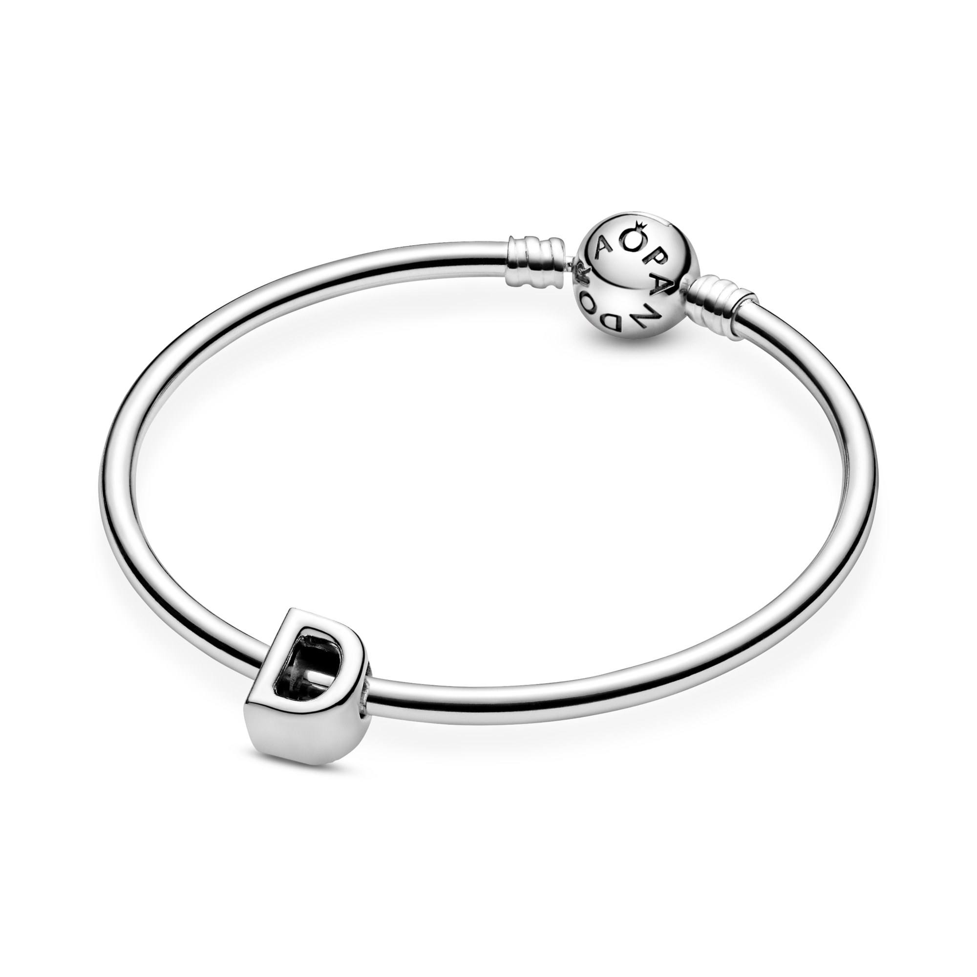 PANDORA Charm - Buchstabe D - Letter D - 925 Sterling Silber – Ansicht 5