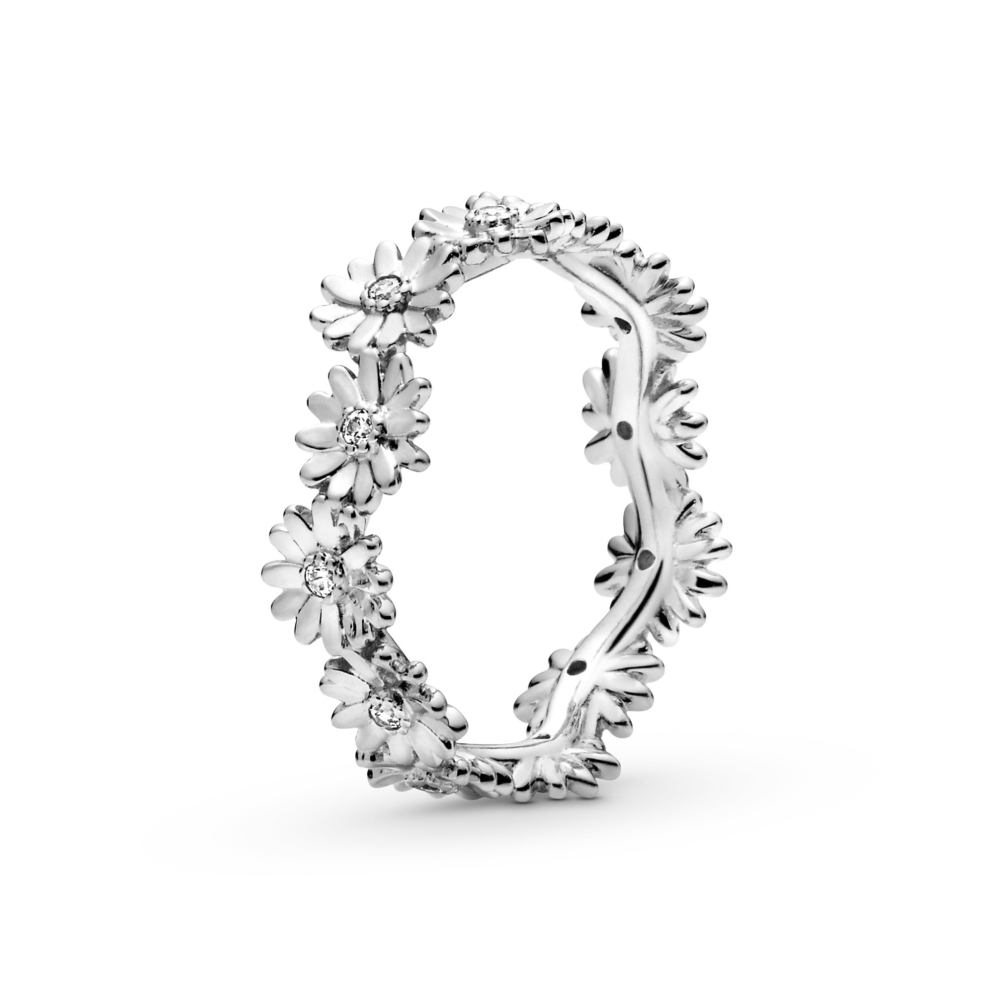 Pandora Silber - Ring - Blümchen - Zirkonia