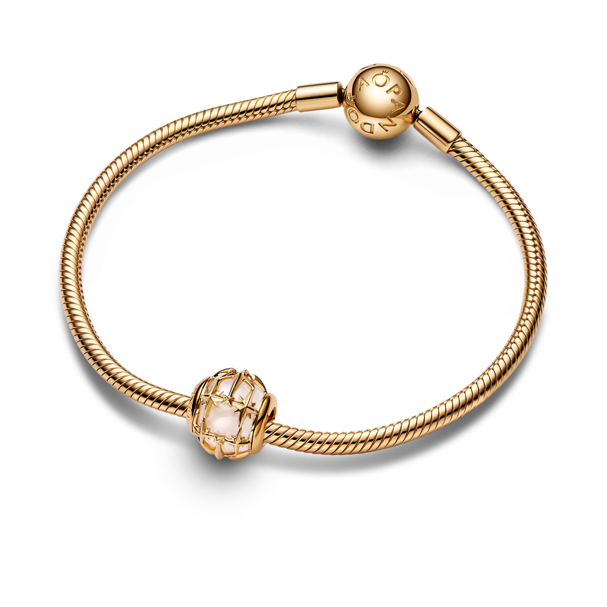 Pandora Charm - Planet Venus charm - Gelbgold Vergoldung + Zirkonia – Ansicht 4