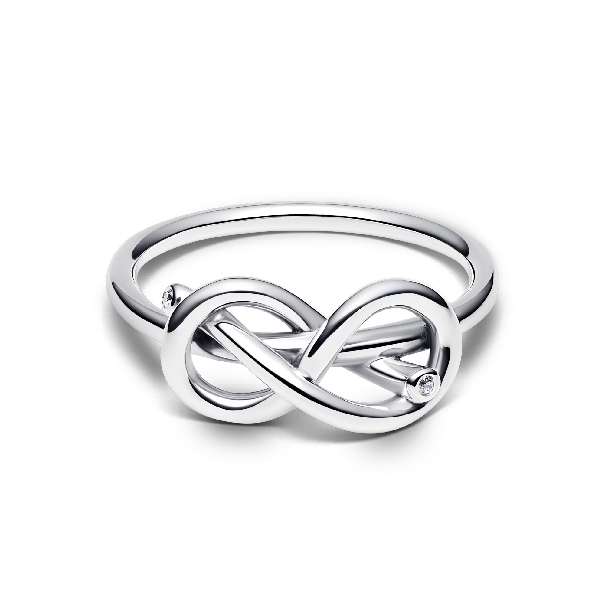 Pandora Ring - Unendlichkeit - Infinity Ring - Sterling Silber - Zirkonia – Ansicht 2