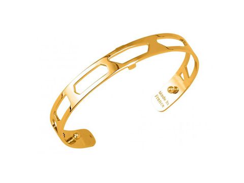 Les Georgettes Armreifen in Gold mit einem modernen Design und 8 mm Breite, Modell 7034008 GIRAFE, präsentiert eine elegante und zeitlose Optik für jeden Anlass.