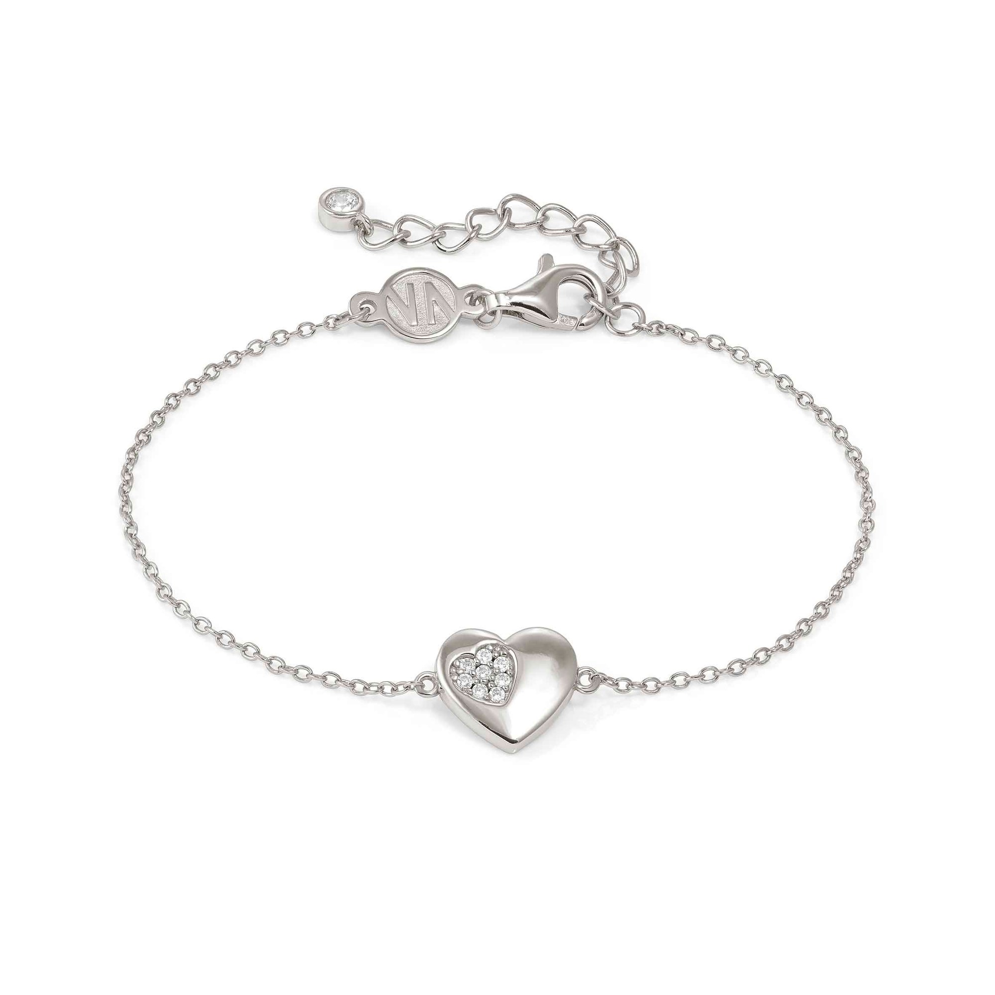 Nomination Petit Sparkle - Sterling Silber Armband - Herz - Zirkonia - 16-19 cm – Ansicht 2