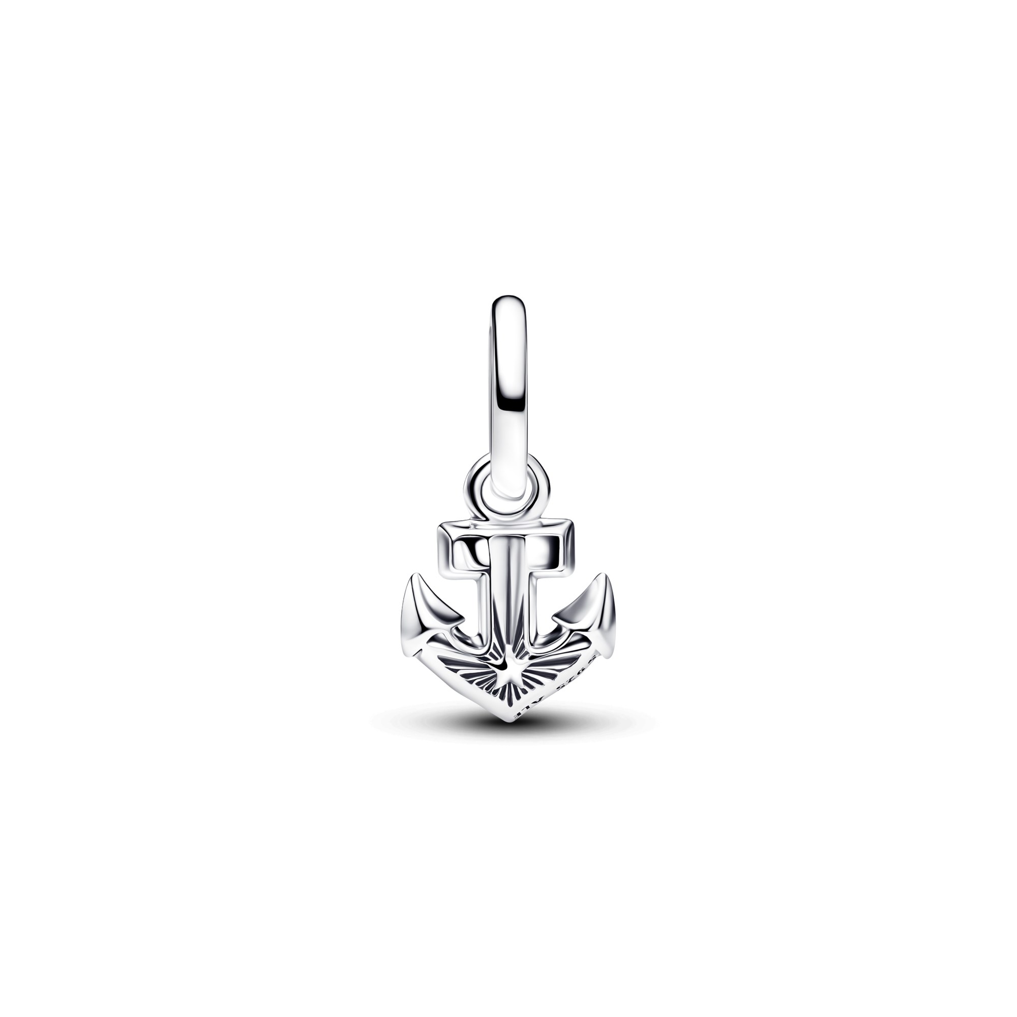 Pandora ME - Anker Mini-Dangle-charm - Silber - synth. Lapislazuli - Blau – Ansicht 3
