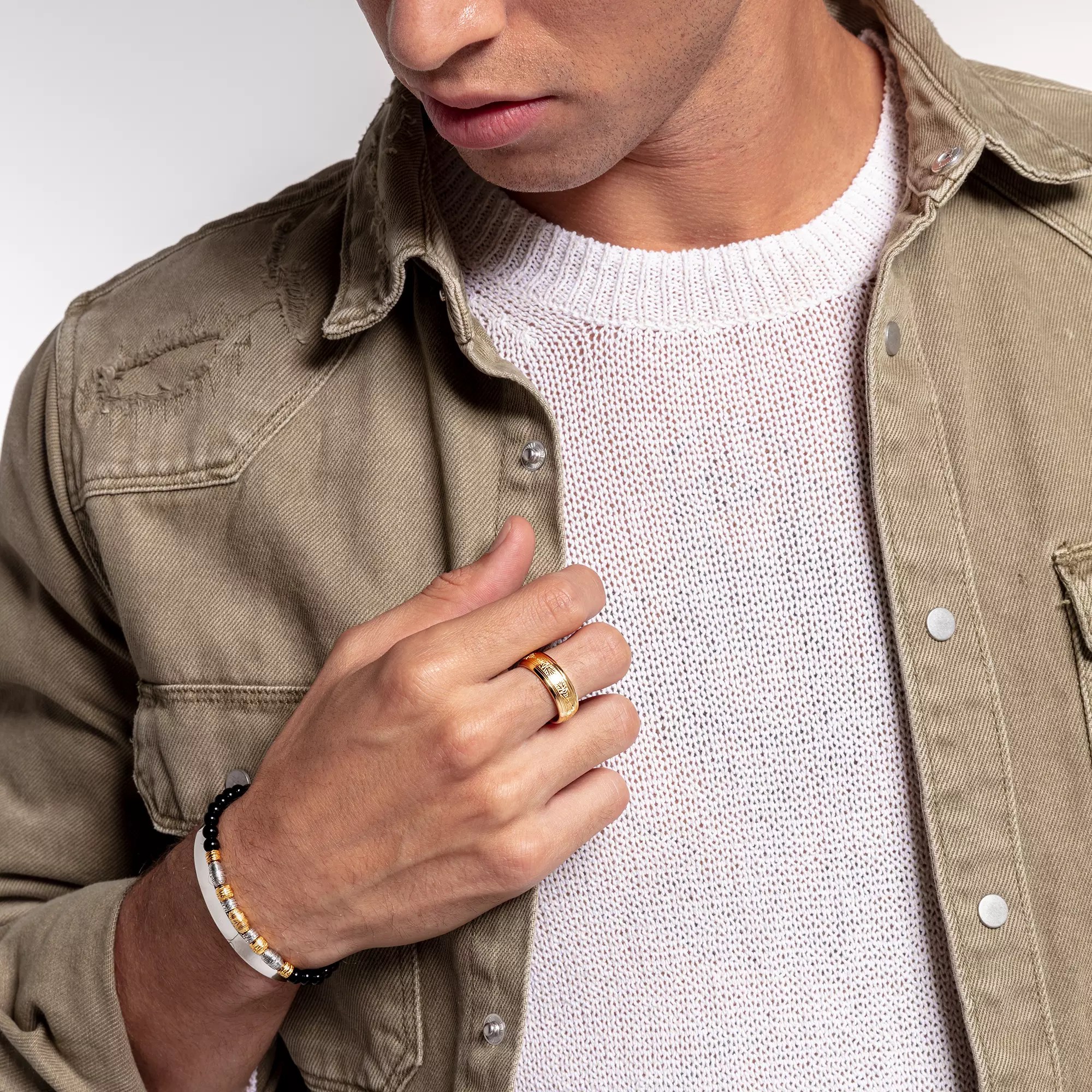 Thomas Sabo Ring - Sterling Silber - vergoldet Gelbgold - gelbgoldfarben