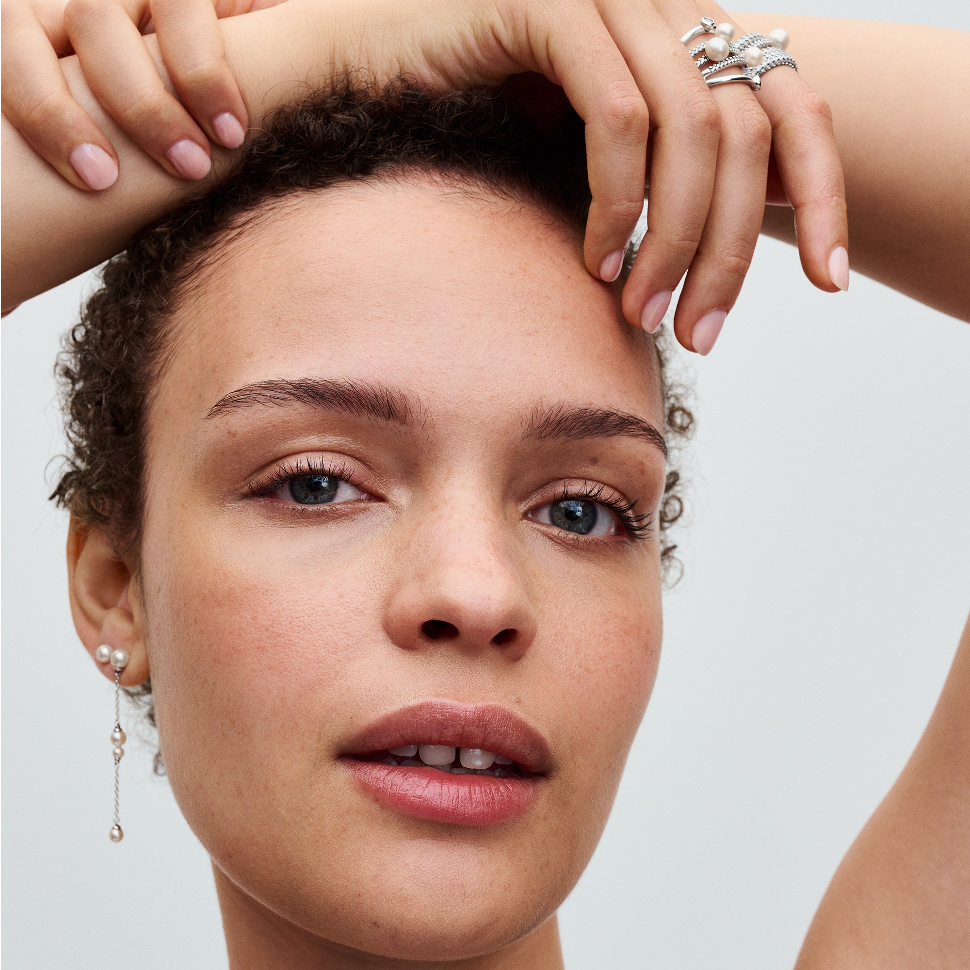 Pandora Zuchtperle & Pavé Ring - Silber - Steinmix Weiß – Ansicht 5