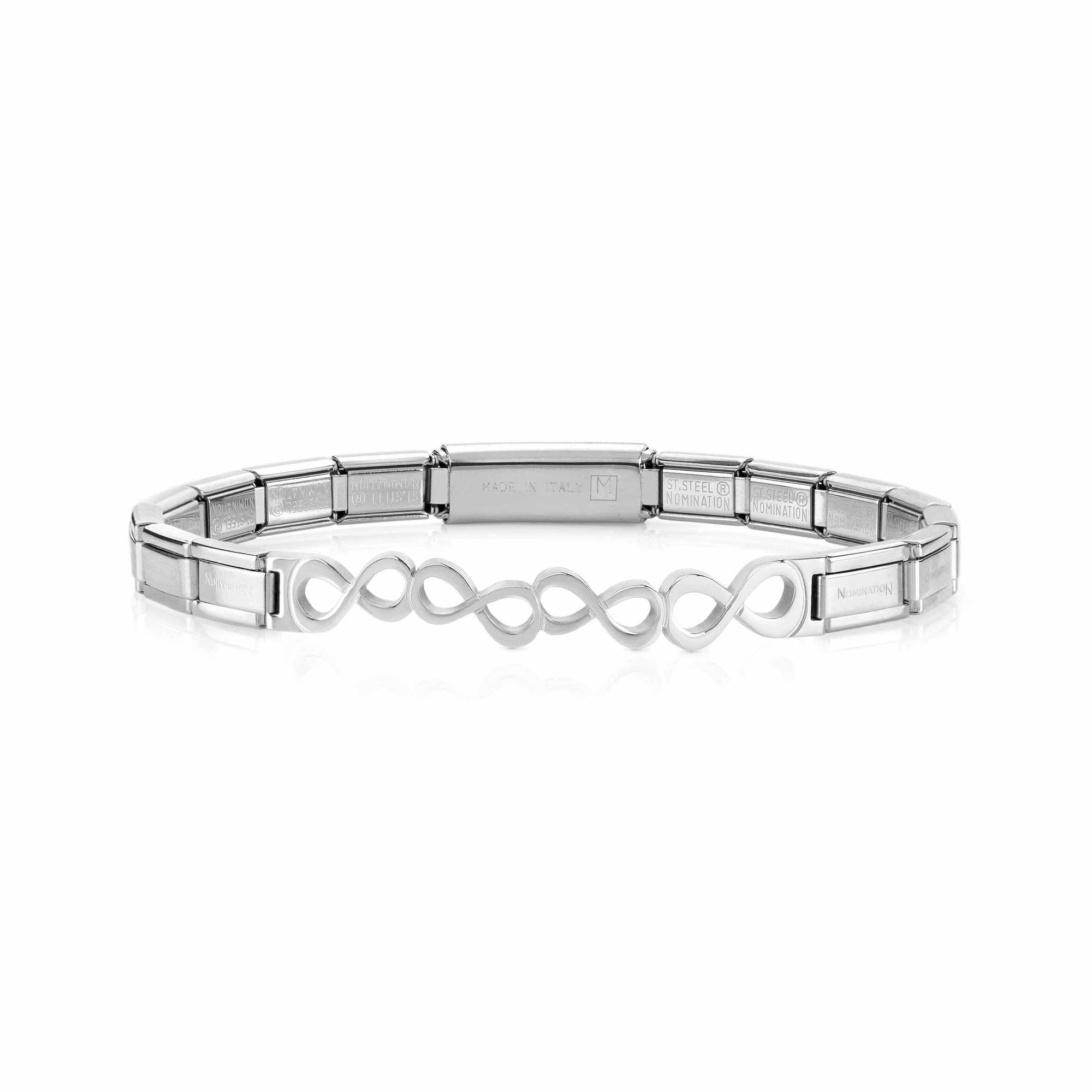 Nomination Trendsetter Armband Unendlich-Zeichen Smarty Silbern 18 cm
