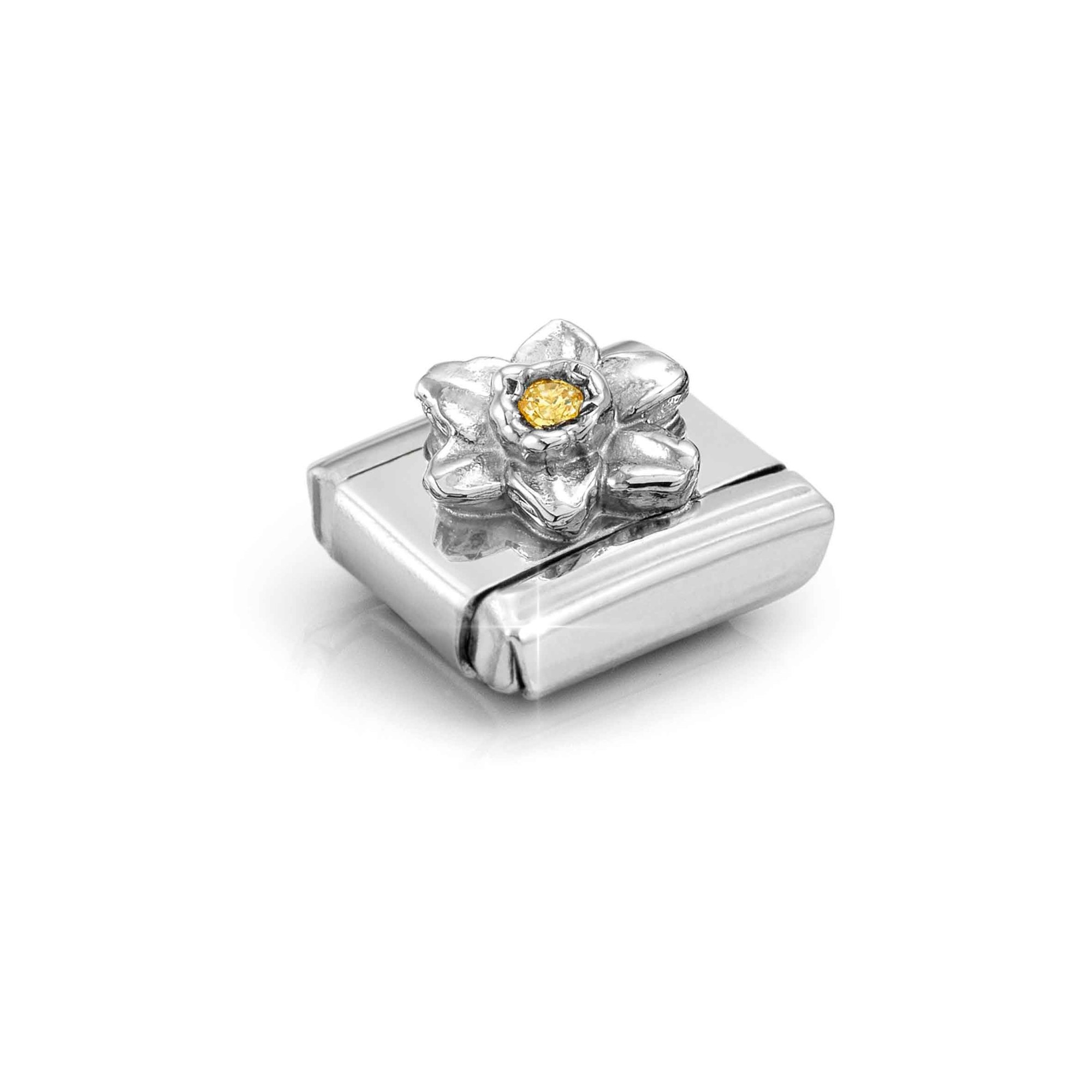 Nomination Composable Classic Charm Narzisse - Edelstahl, Sterling Silber, Zirkonia – Ansicht 4