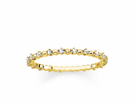 Thomas Sabo Ring Gr. 52 TR2153-414-14-52 aus der Glam & Soul Kollektion, in goldfarben mit funkelnden Steinen, elegant und zeitlos gestaltet. Ein perfektes Accessoire für jeden Anlass.