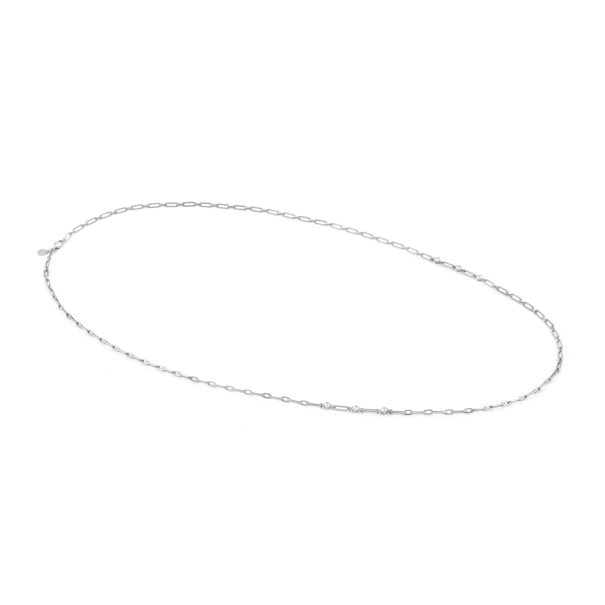 Nomination ChainsOfStyle - Kette - weiße Zirkonia - Edelstahl - 95 cm – Ansicht 4