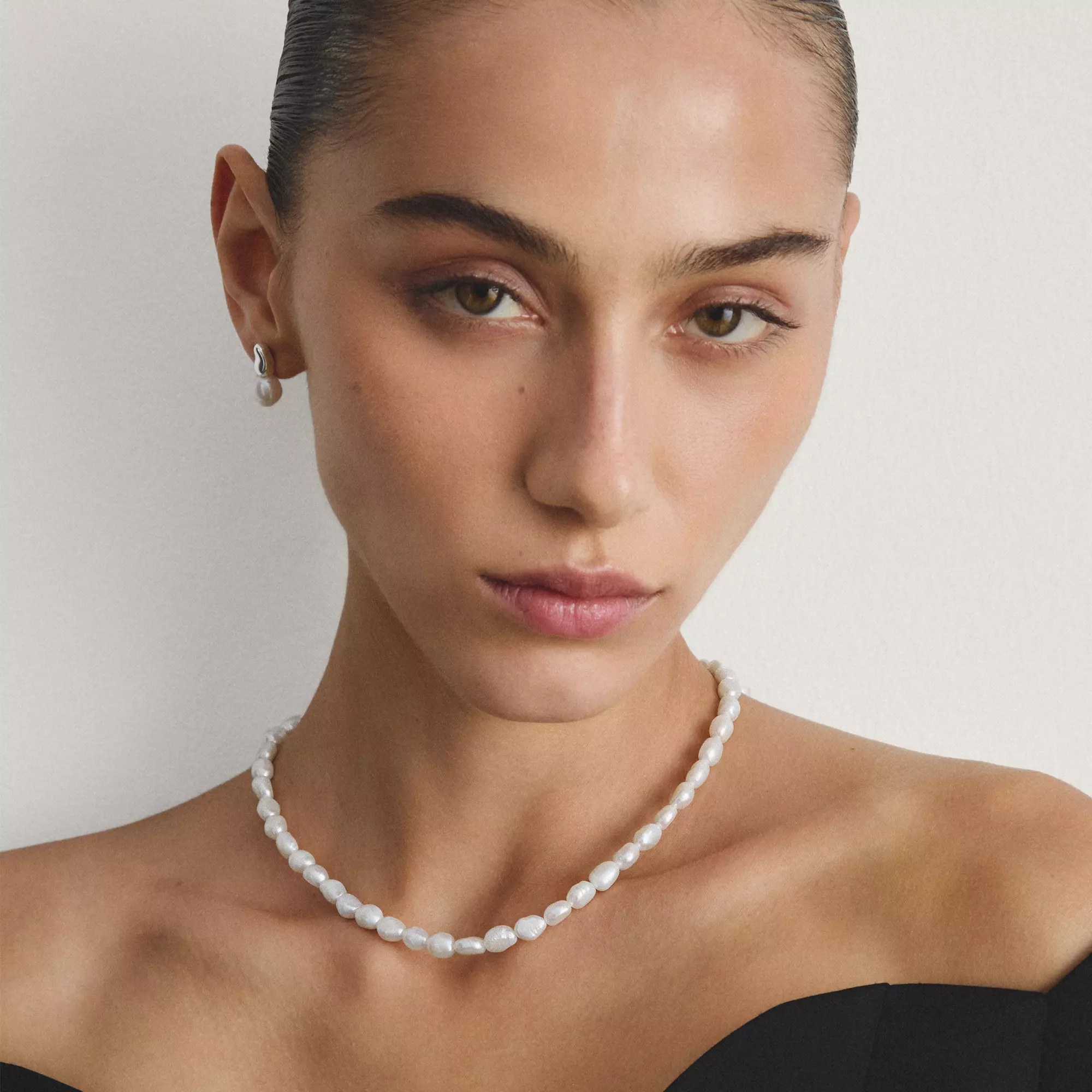 Thomas Sabo Perlenkette – Silber – 45 cm – Ansicht 3
