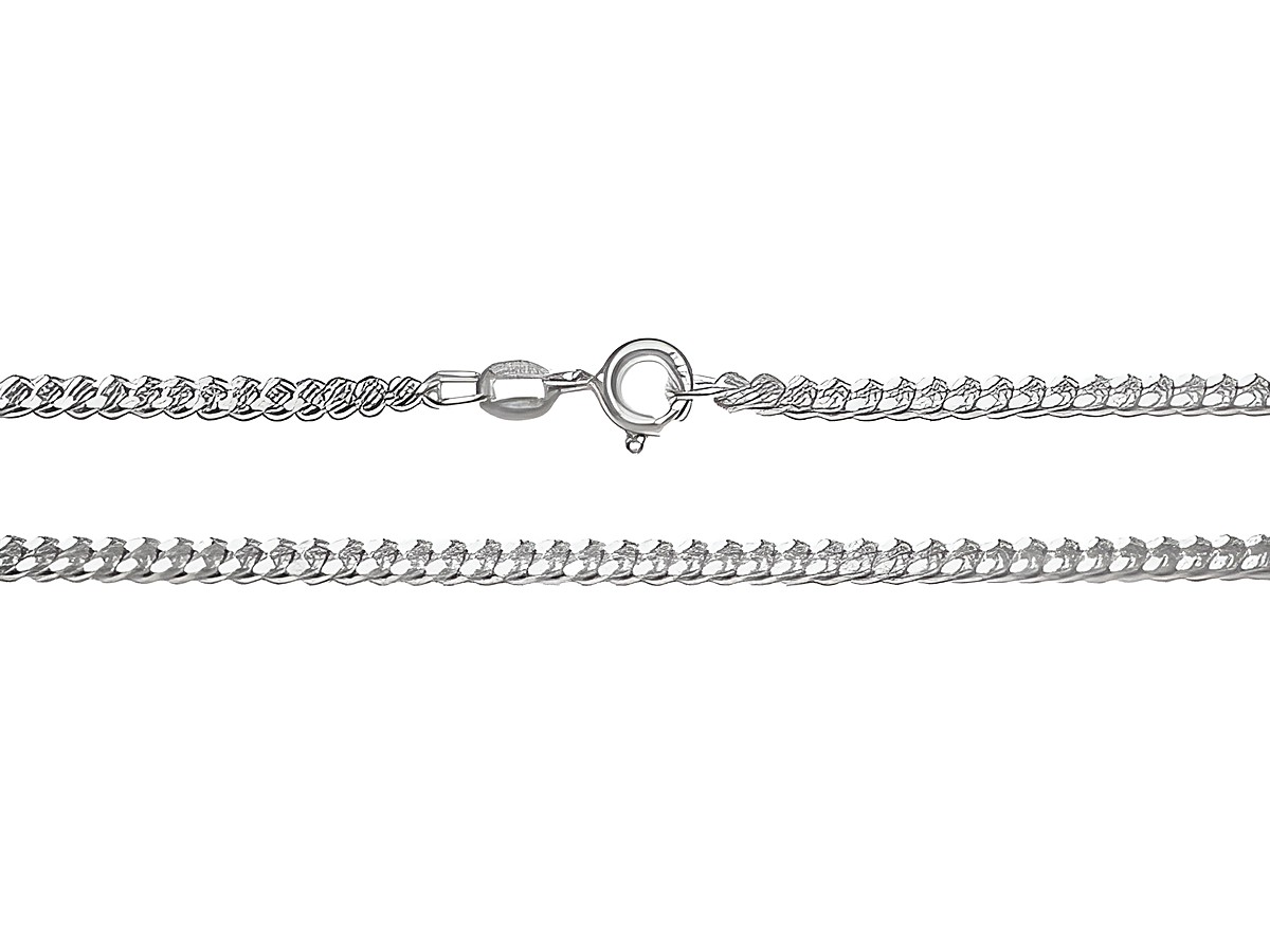 40 cm Weißgoldkette aus Gold 333, Panzerkette mit einer Stärke von 1,4 mm, gefertigt vom Juwelier Harnisch. Elegantes Design mit sicherem Verschluss. Ideal für jeden Anlass.