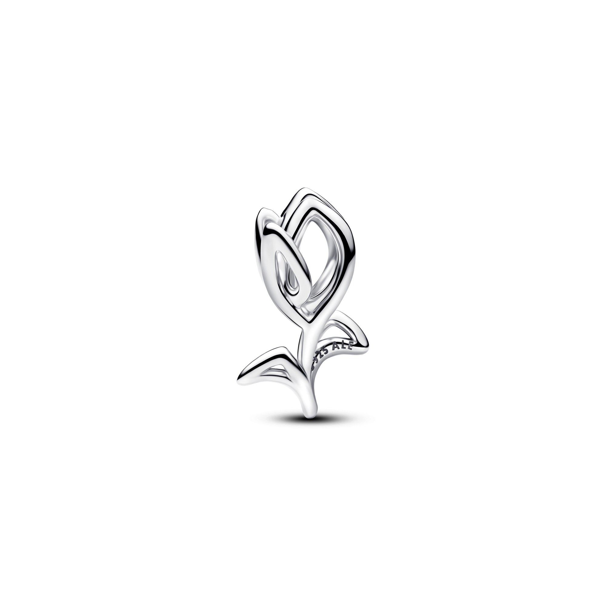 Pandora Tulpe Charm - Sterling Silber - Blume – Ansicht 3