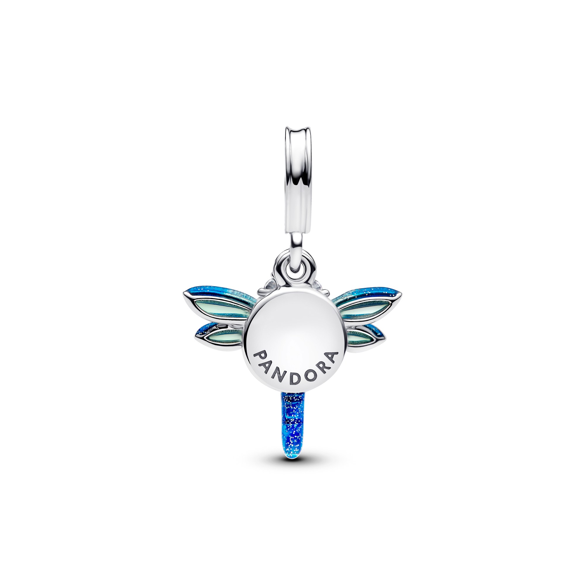 Pandora Charm - Libelle Doppelcharm - Sterling Silber Emaille - Zirkonia – Ansicht 3