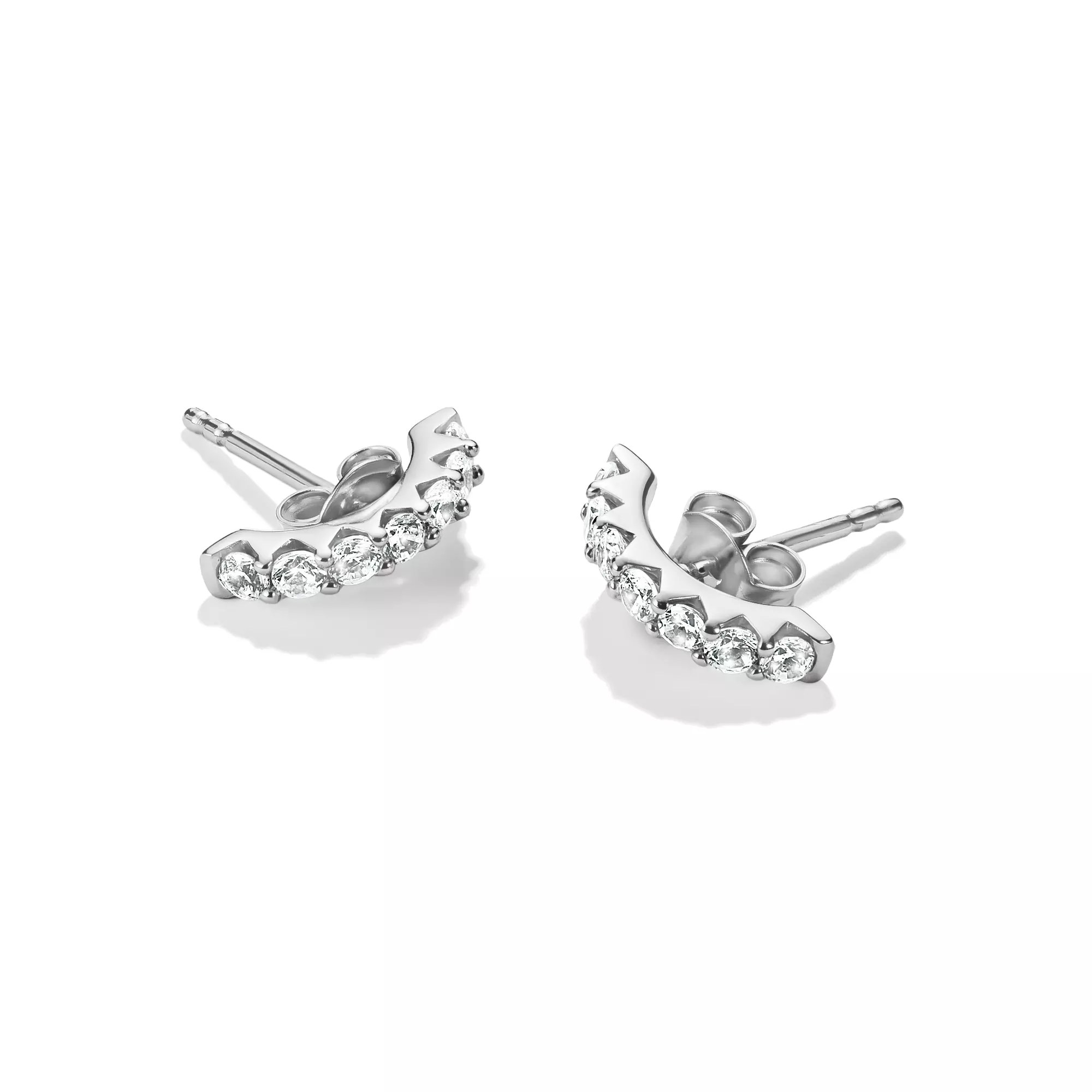Thomas Sabo Ohrstecker mit weißem Zirkonia – Silber – 2,2 mm breit – Ansicht 2