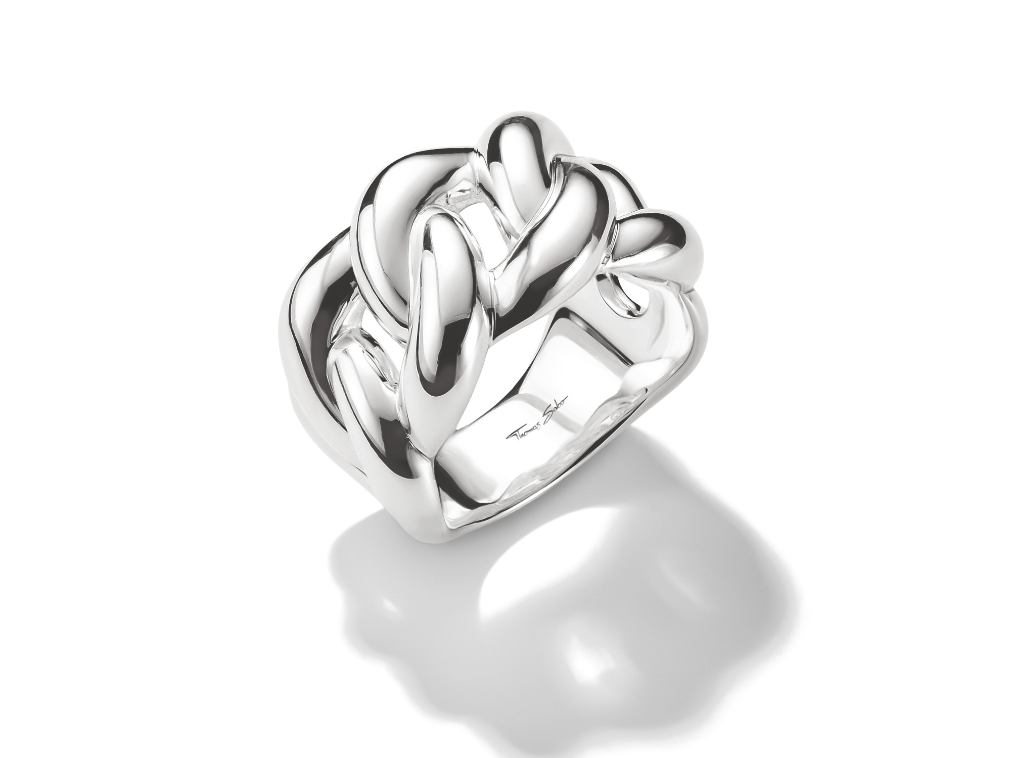 Thomas Sabo TR2521-001-21-52 Bold Elegance Ring - Sterling Silber - Silberfarben - Gr. 52