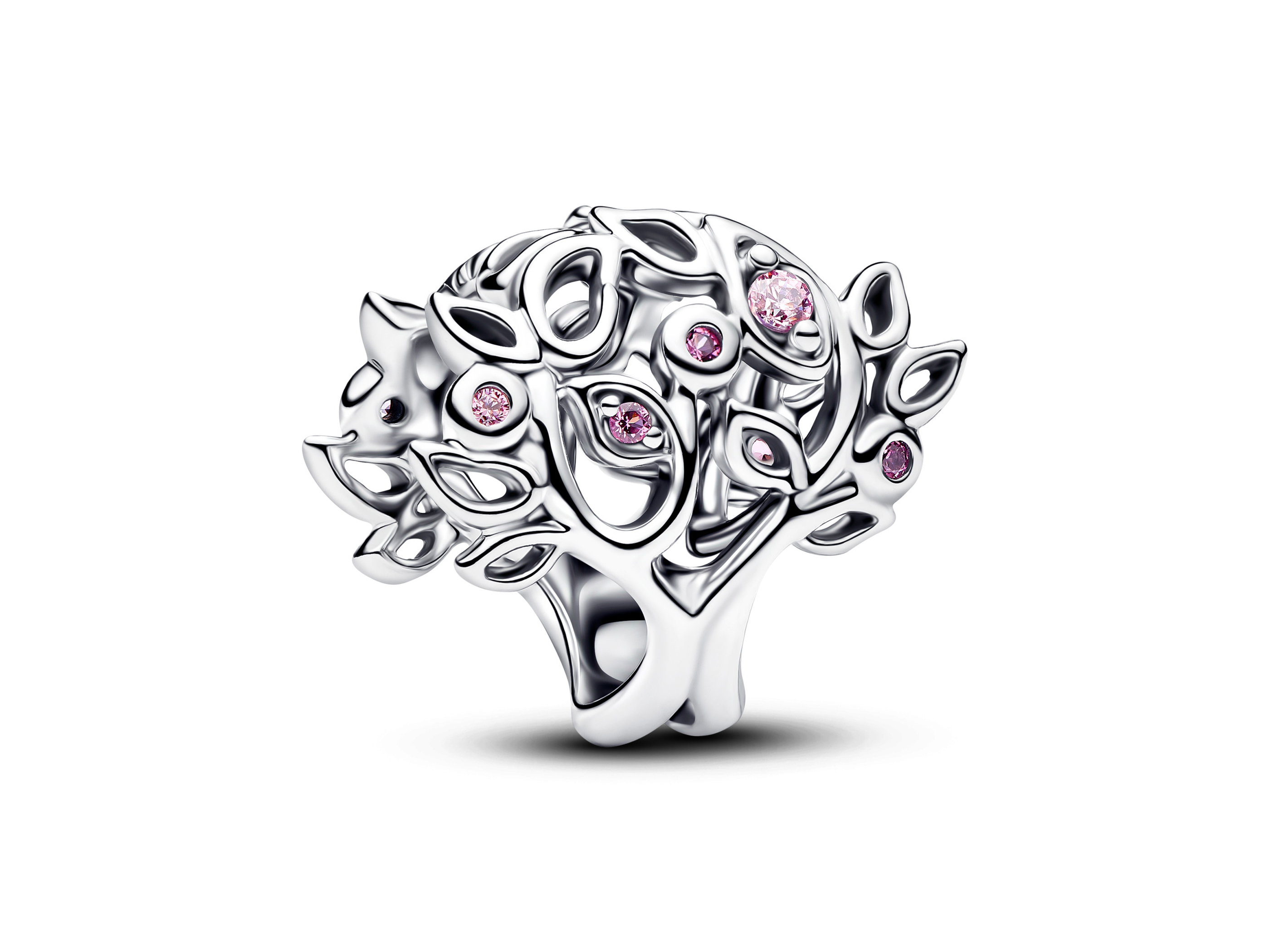 Pandora 794486C01 - Familienstammbaum Charm - Sterling Silber - Zirkonia Pink