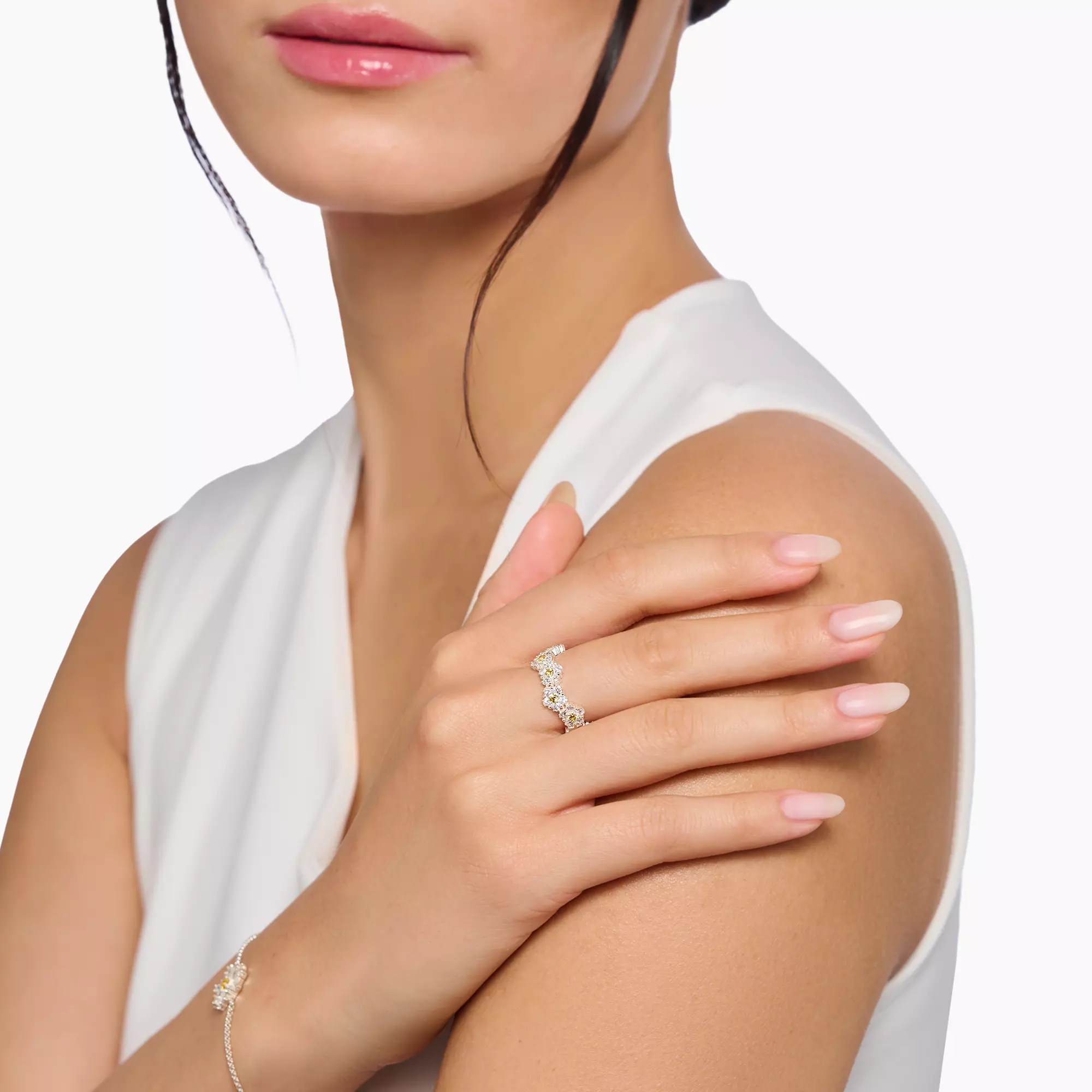 Thomas Sabo Ring - Blumentraum GELB - Blooming Skies – Ansicht 2