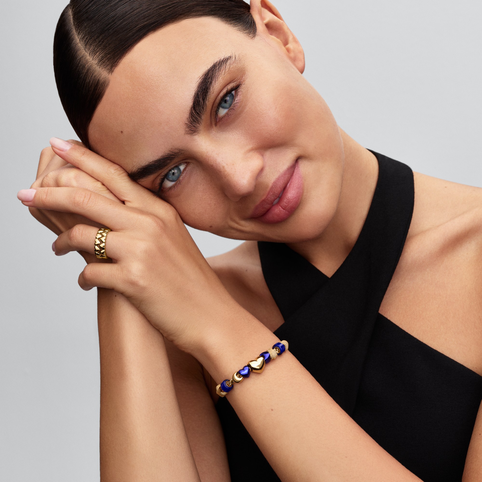 Pandora Mond Mini - Charm - Gelbgold Vergoldung – Ansicht 5