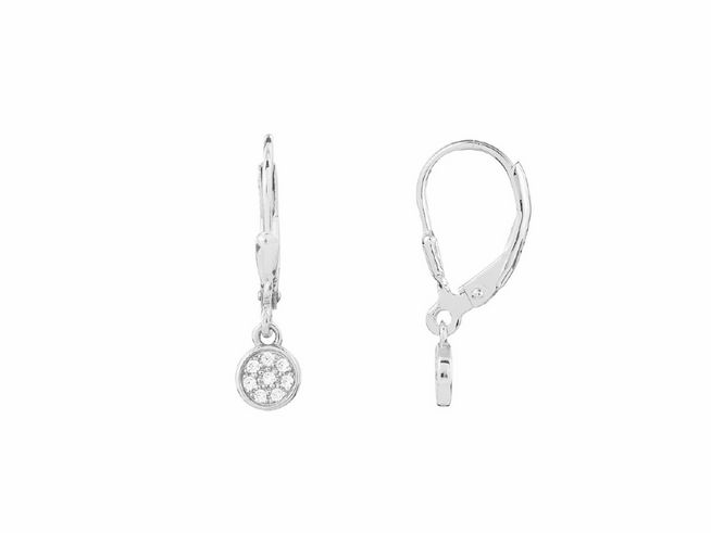 Zwei elegante Xenox Sterling Silber Ohrringe XS3426 mit funkelnden Steinen, perfekt als Ohrschmuck für jeden Anlass, in einem schlichten, zeitlosen Design.