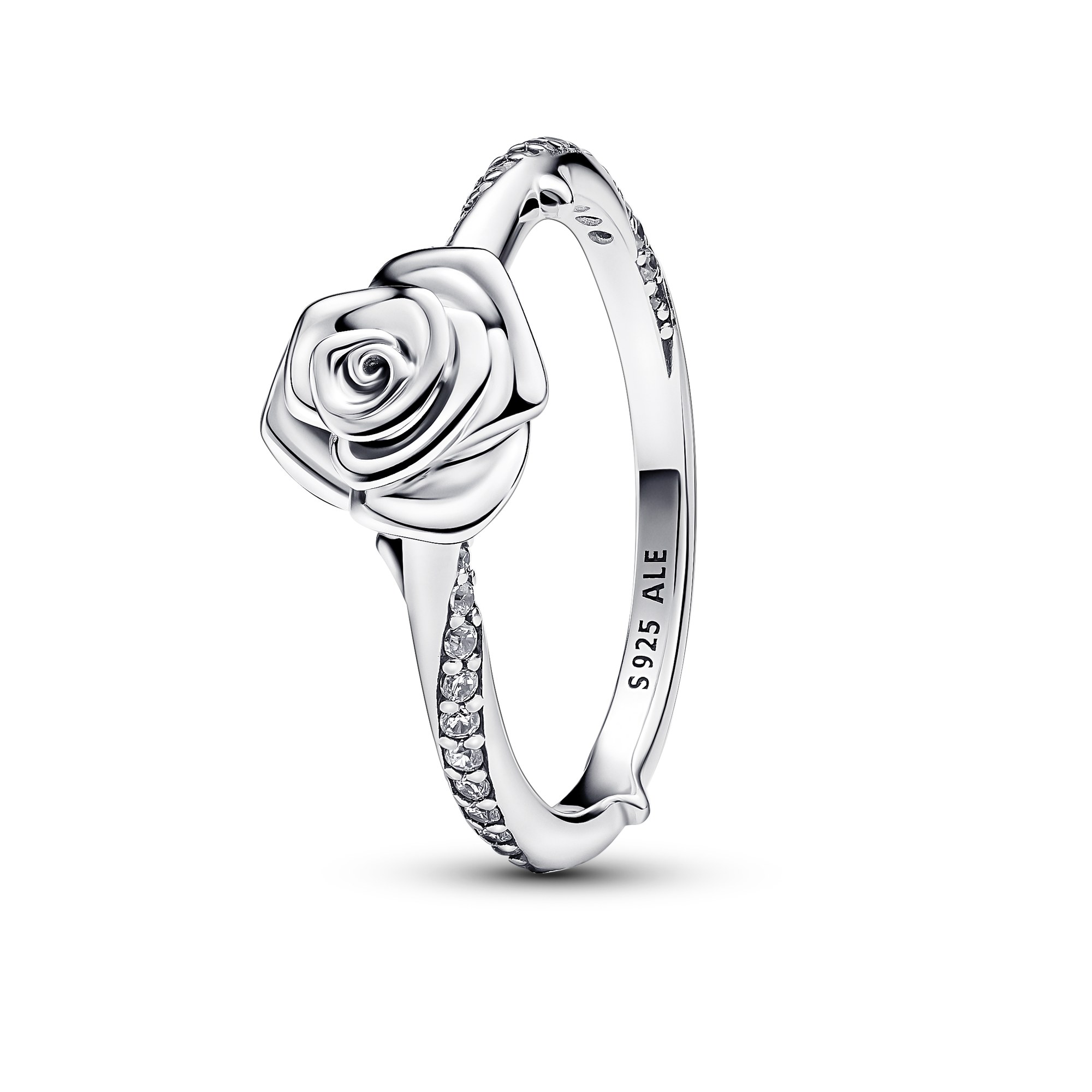 Pandora Blühende Rose - Ring - Silber - Zirkonia klar