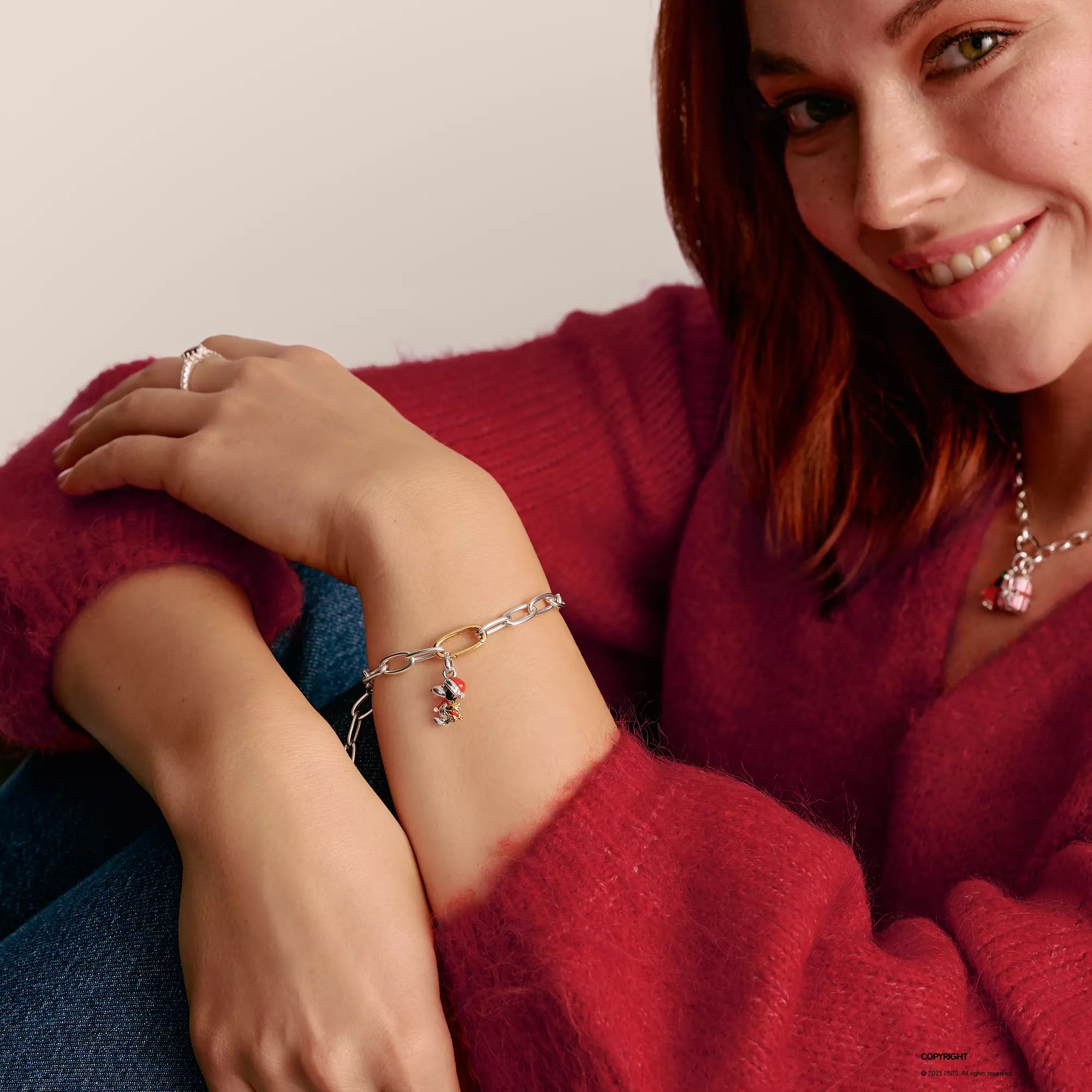 Thomas Sabo Connect - Peanuts Snoopy und Woodstock Santa Edition - Charm mit Öse – Ansicht 3