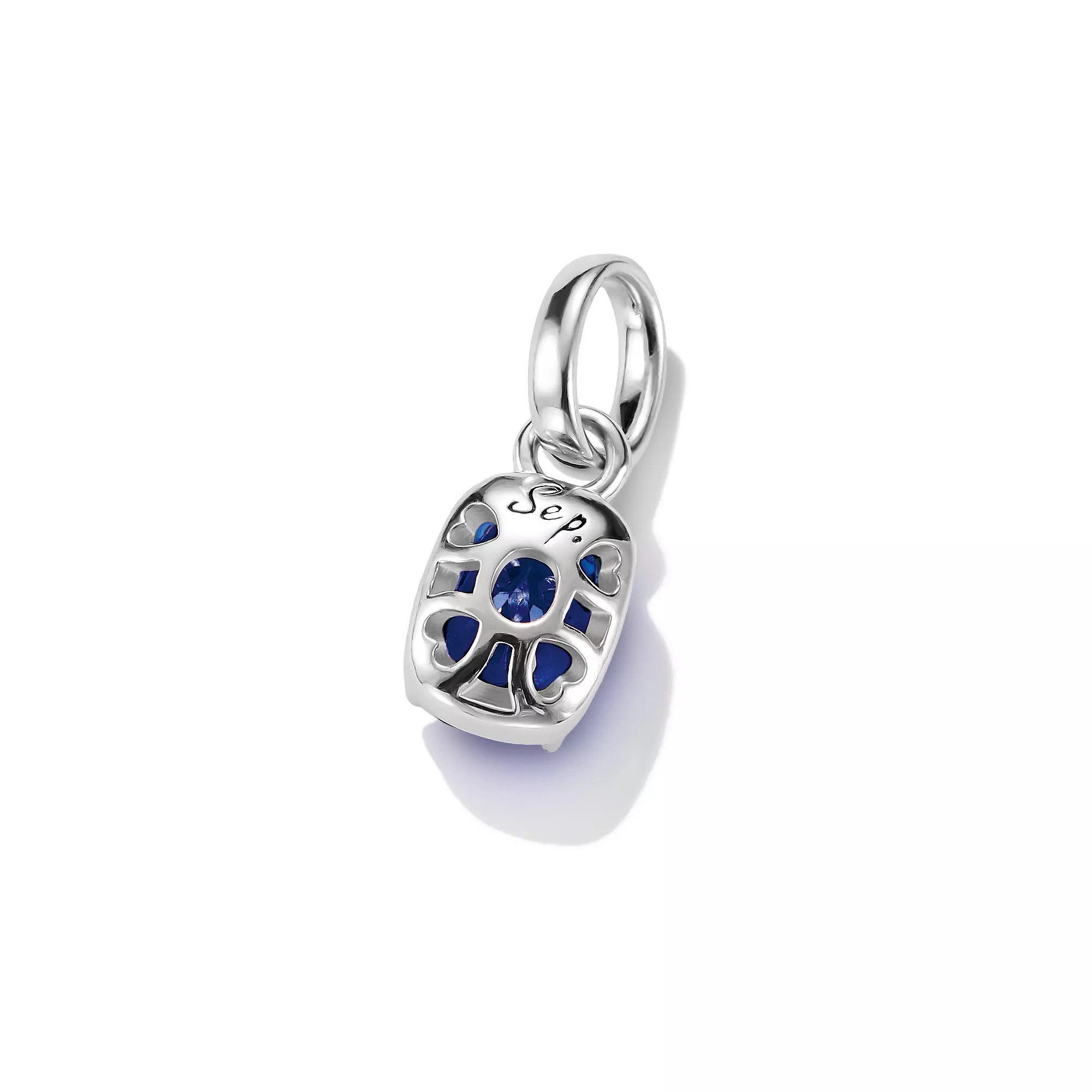 Thomas Sabo Connect - Birthstones Charm - September - Silber & Keramik Stein - Blau - Charm mit Öse – Ansicht 2