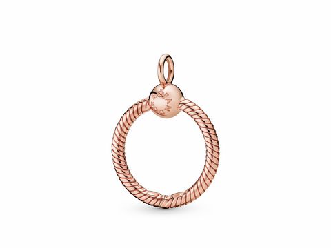 388296000-0 Roségold vergoldeter Anhänger von Pandora im kleinen Format, geschwungene Form mit separatem Halbring, ideal für Ketten oder als Charm. Hersteller: Pandora, ROSE Ketten und Anhänger.