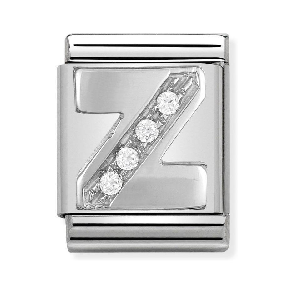 Nomination Composable Big Charm Buchstabe Z - Silber 925, Zirkonia