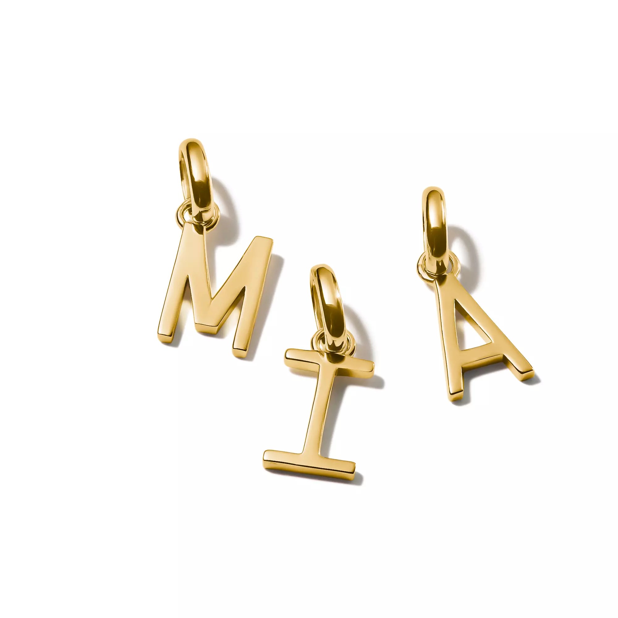 Thomas Sabo Connect - Buchstabe M - Charm mit Öse - Silber & Gelbgold Verg. – Ansicht 3