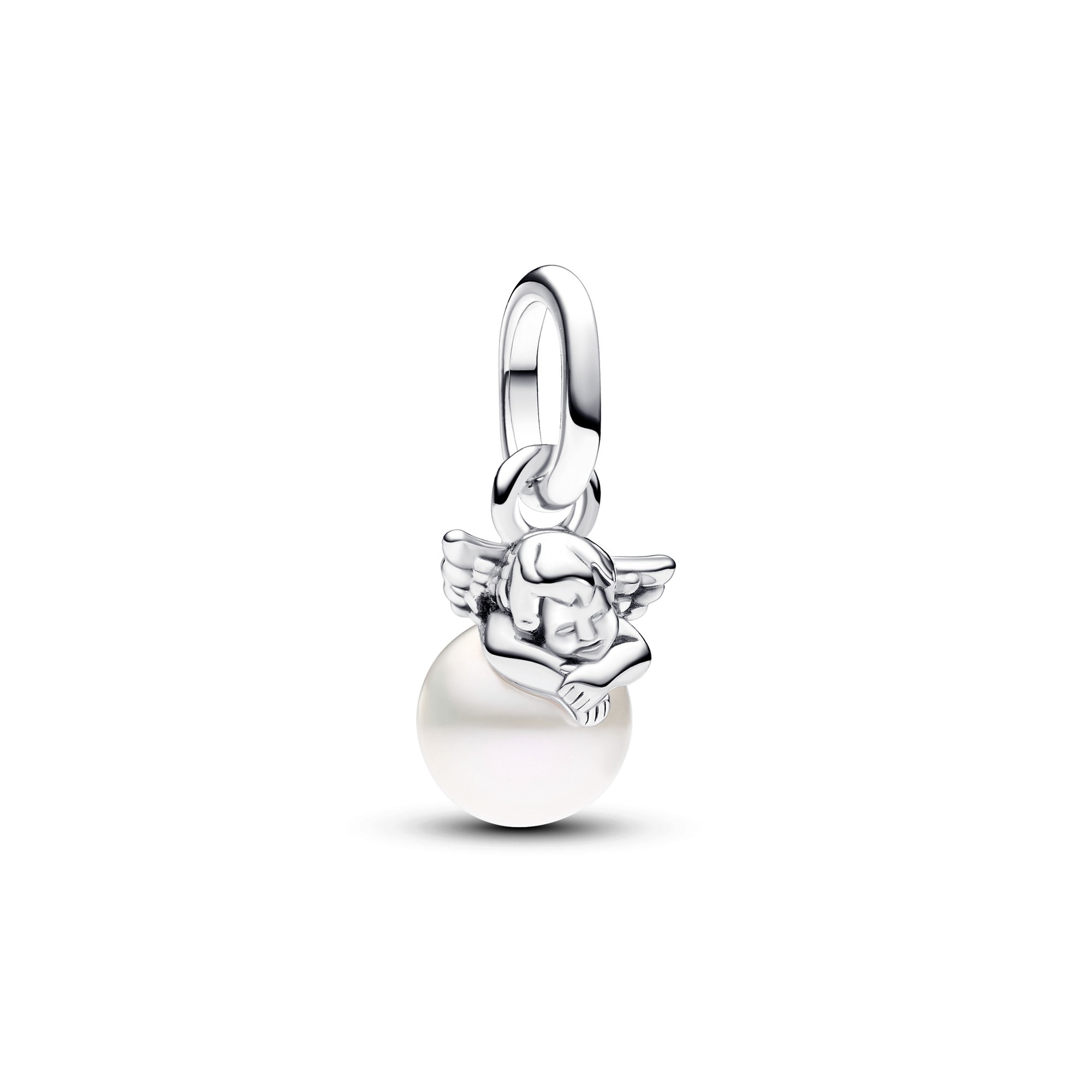 Pandora ME - Amor Mini-Charm-Anhänger - Sterling Silber - Zuchtperle Weiß