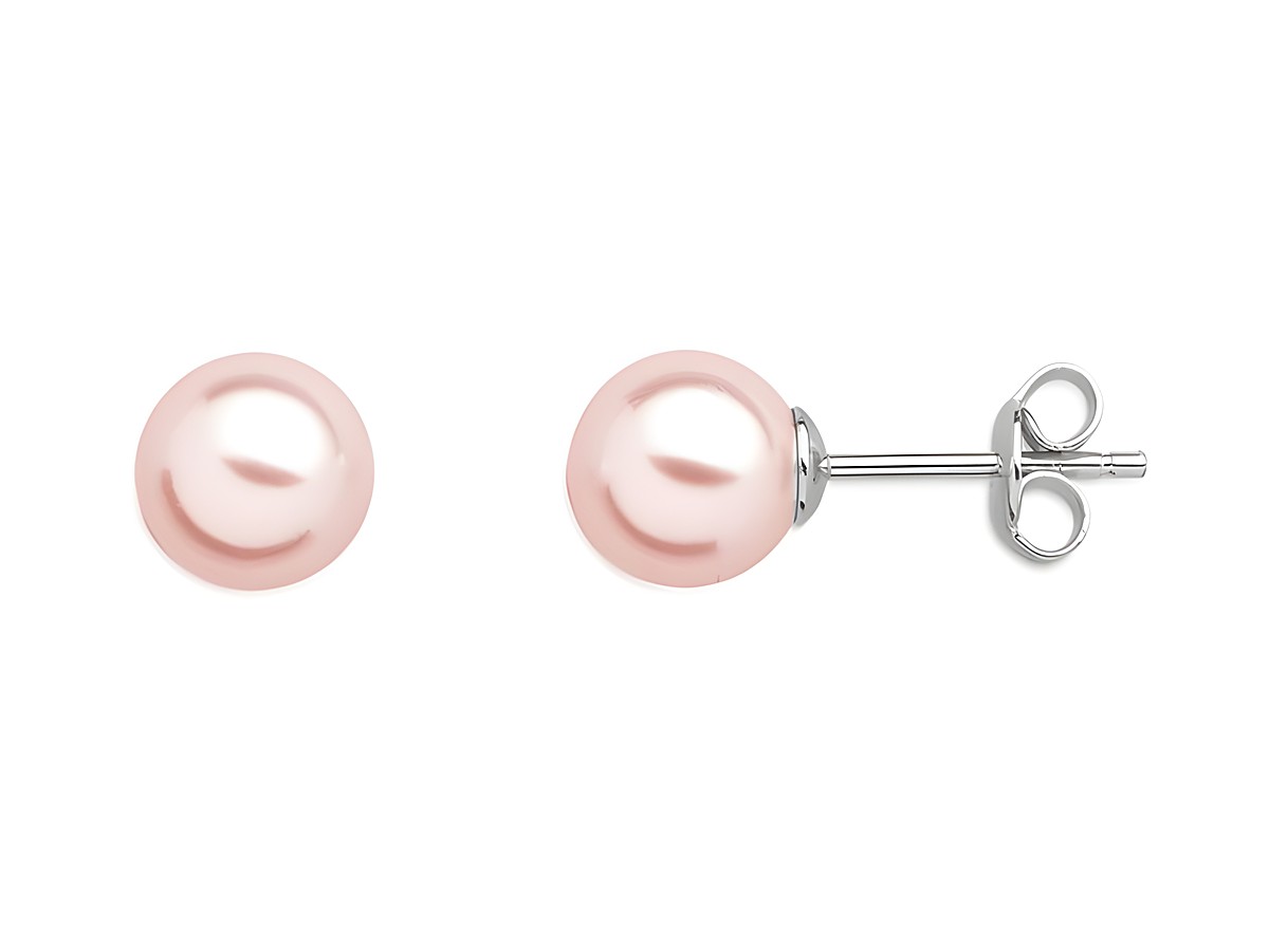 Xenox Sterling Silber Ohrringe XS5130P PEARL DREAMS mit zartrosafarbener Perle, elegantem Design und klassischem Ohrstecker. Hochwertiger Ohrschmuck für stilvolle Akzente.