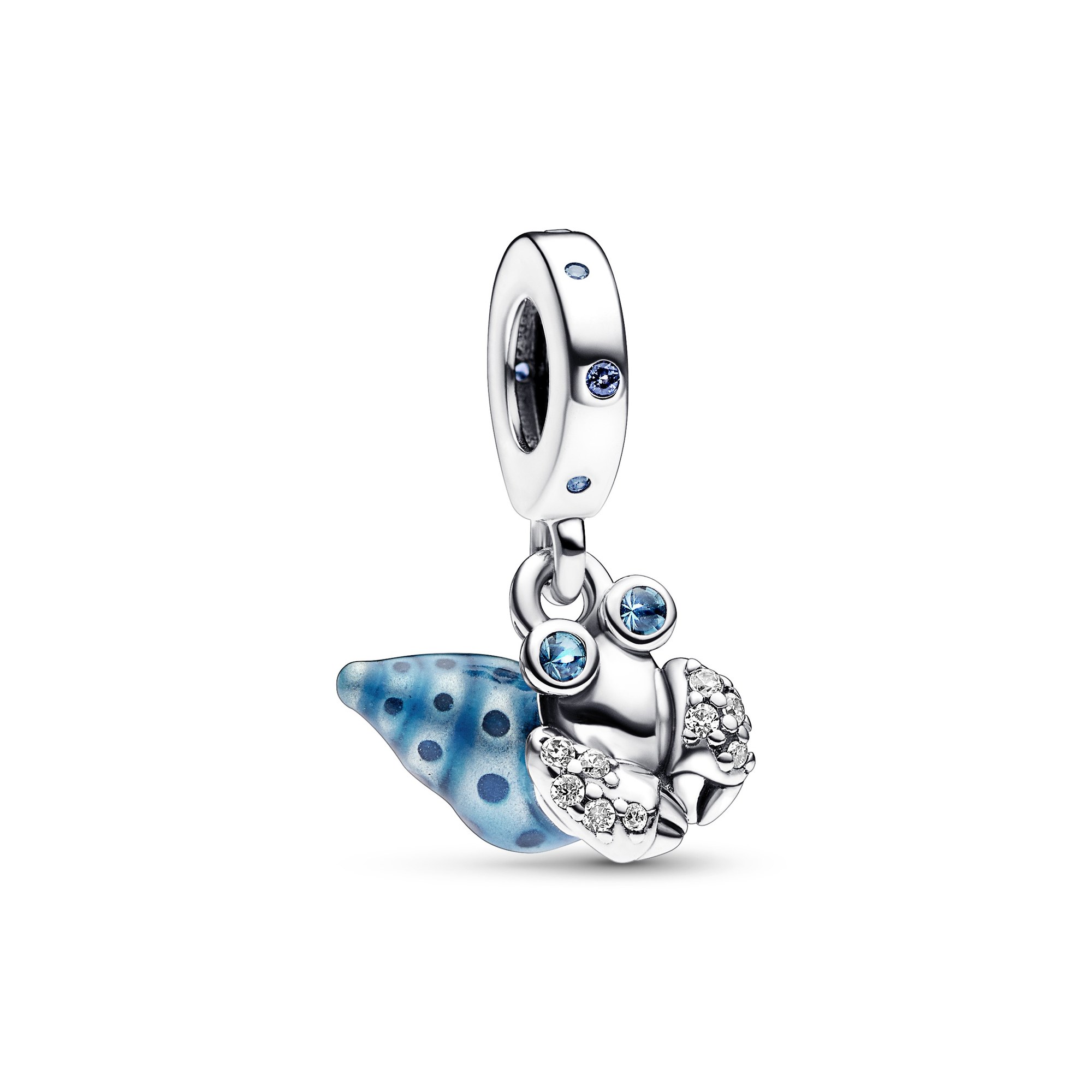 Pandora Glow-in-the-dark Einsiedlerkrebs Charm-Anhänger - Sterling Silber