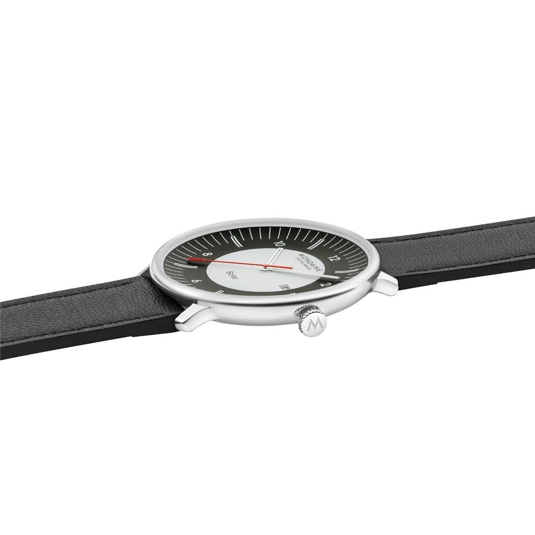 Mondaine Uhr MLE.41920.LBV - Doppio Big - SOLAR - Schwarz - 41 mm – Ansicht 4