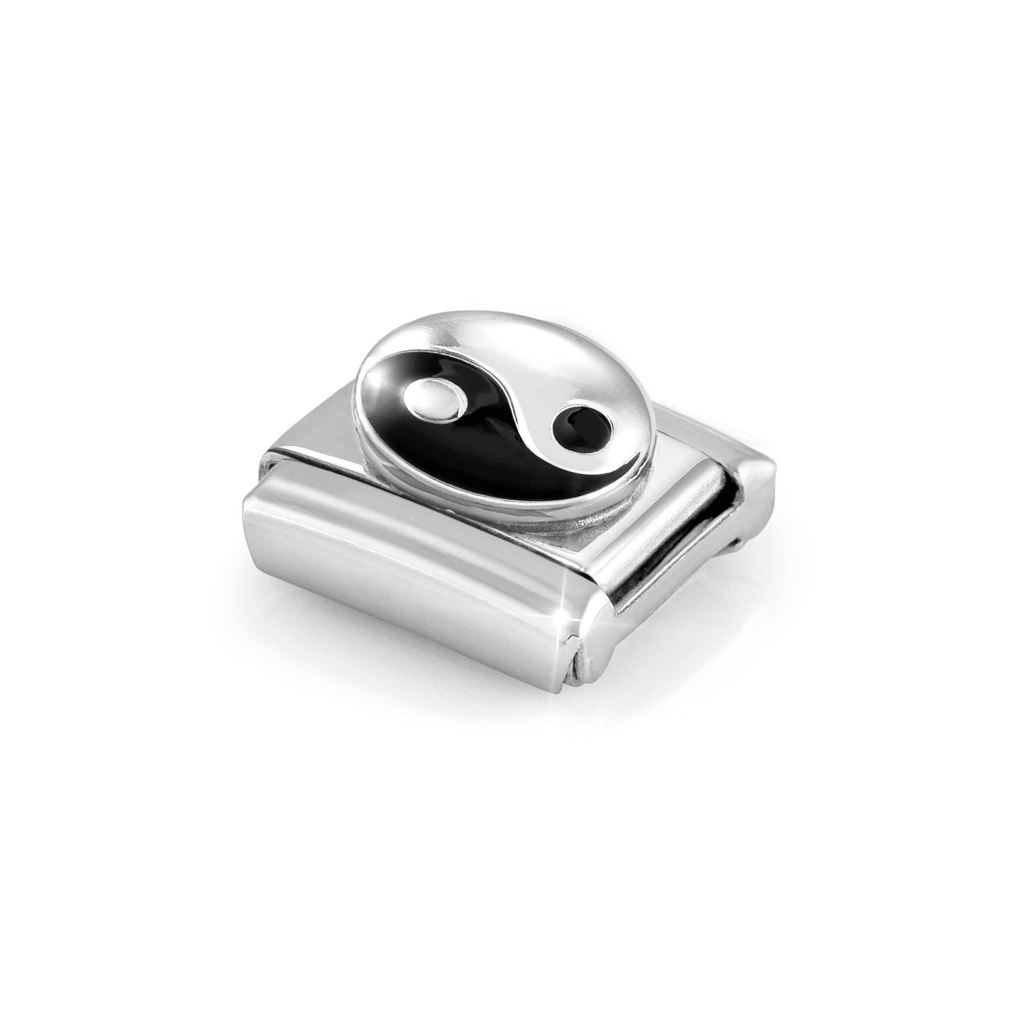 Nomination Composable Classic Charm Tao schwarz - Edelstahl, Silber 925, Emaille – Ansicht 4