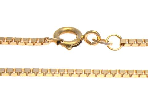 Veneziakette Armband in Rotgold 585 mit einer Länge von 14,5 cm und einer Stärke von 1,4 mm, ausgestattet mit einem praktischen Karabinerverschluss, Hersteller Juwelier Harnisch.