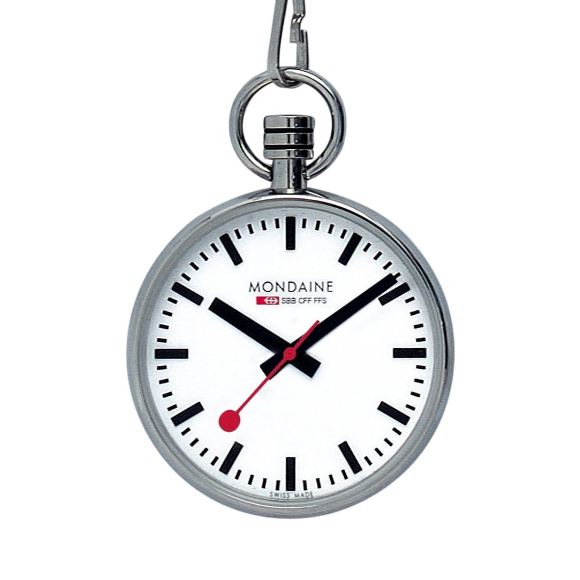 Mondaine Taschenuhr - Edelstahl poliert – Ansicht 4