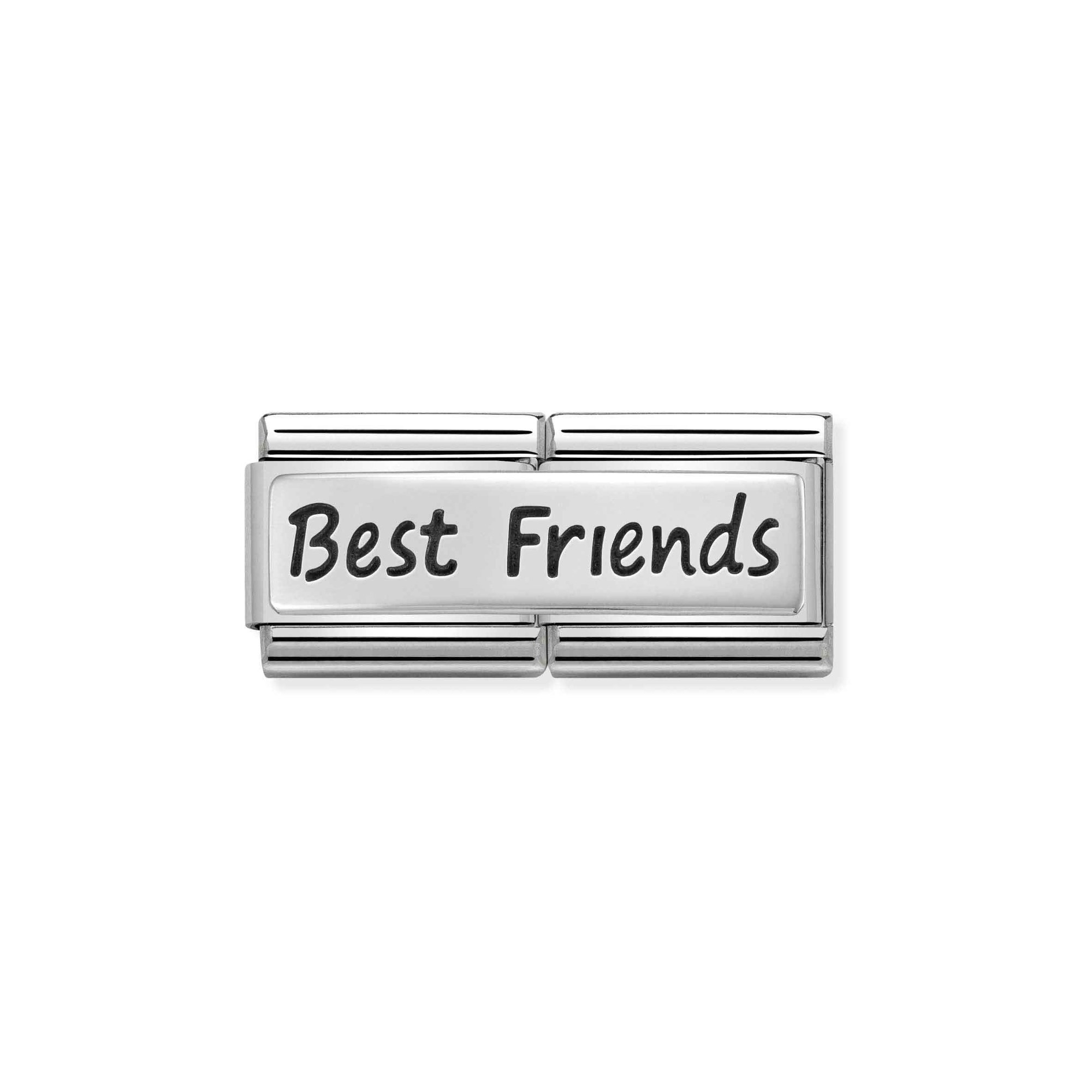 Nomination Composable Classic Double Charm Best Friends - Edelstahl, Sterling Silber