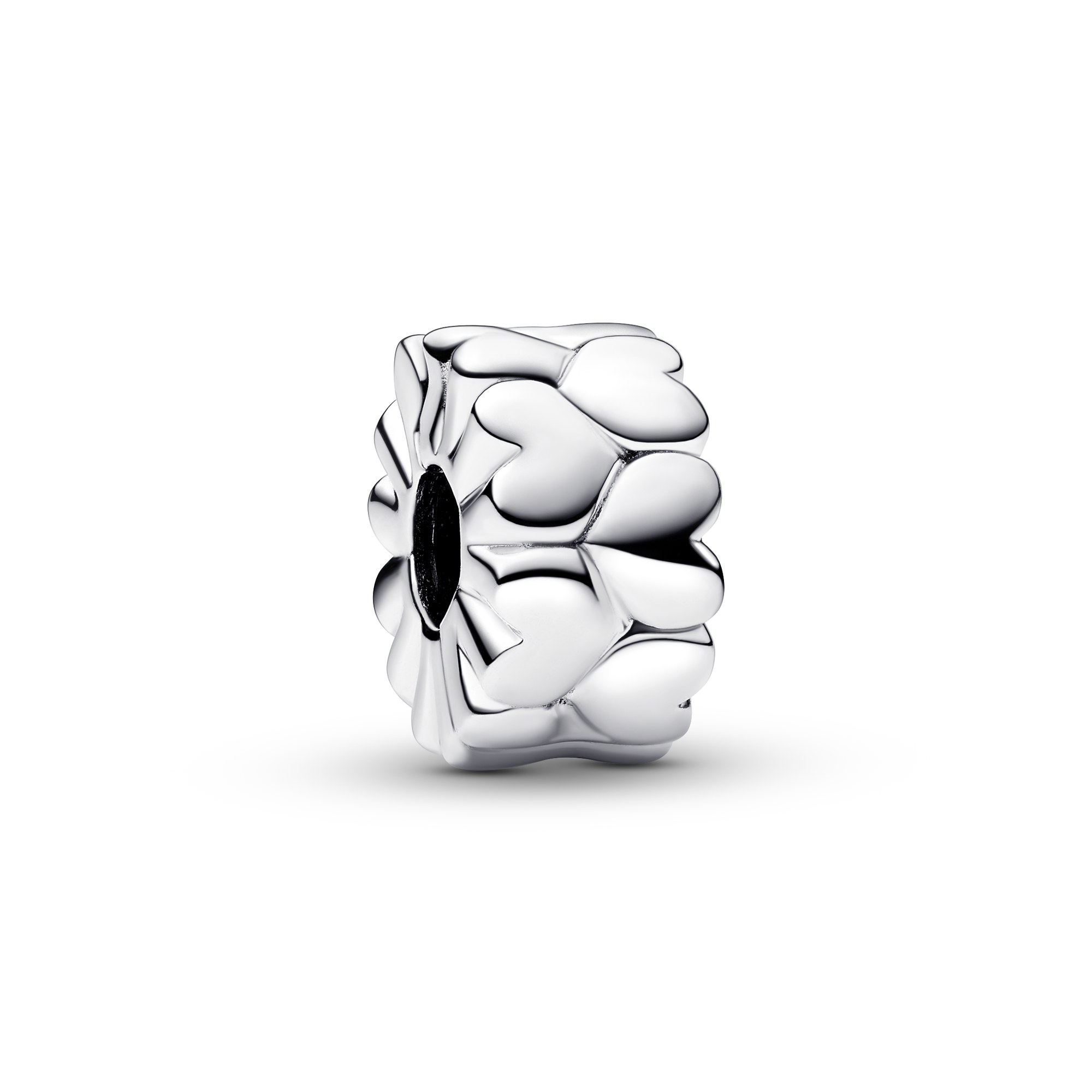 Pandora Herzmuster Clip Charm - Sterling Silber