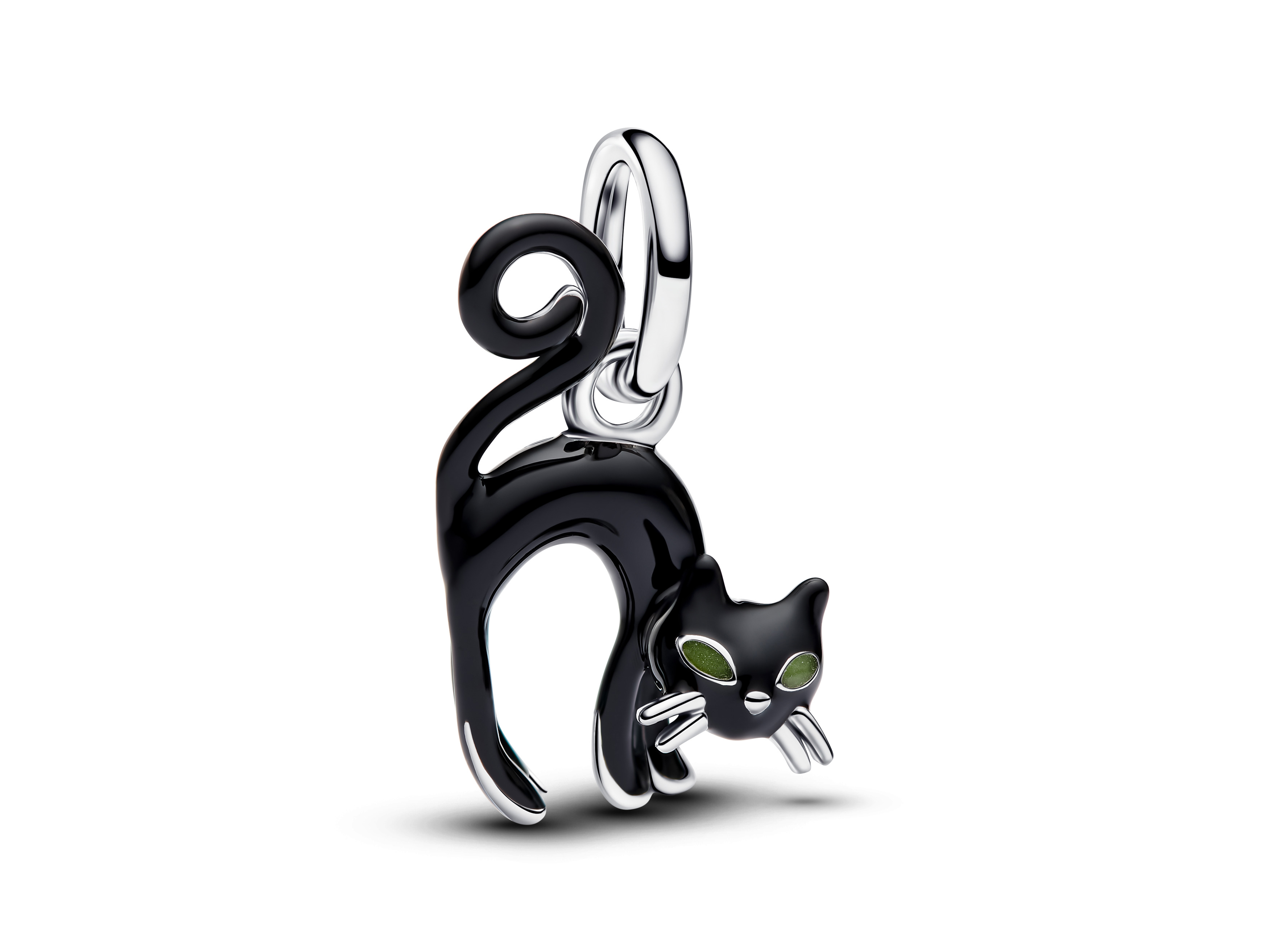 Pandora 794769C01 - Schwarze Katze Charm-Anhänger - Sterling Silber - Emaille Schwarz