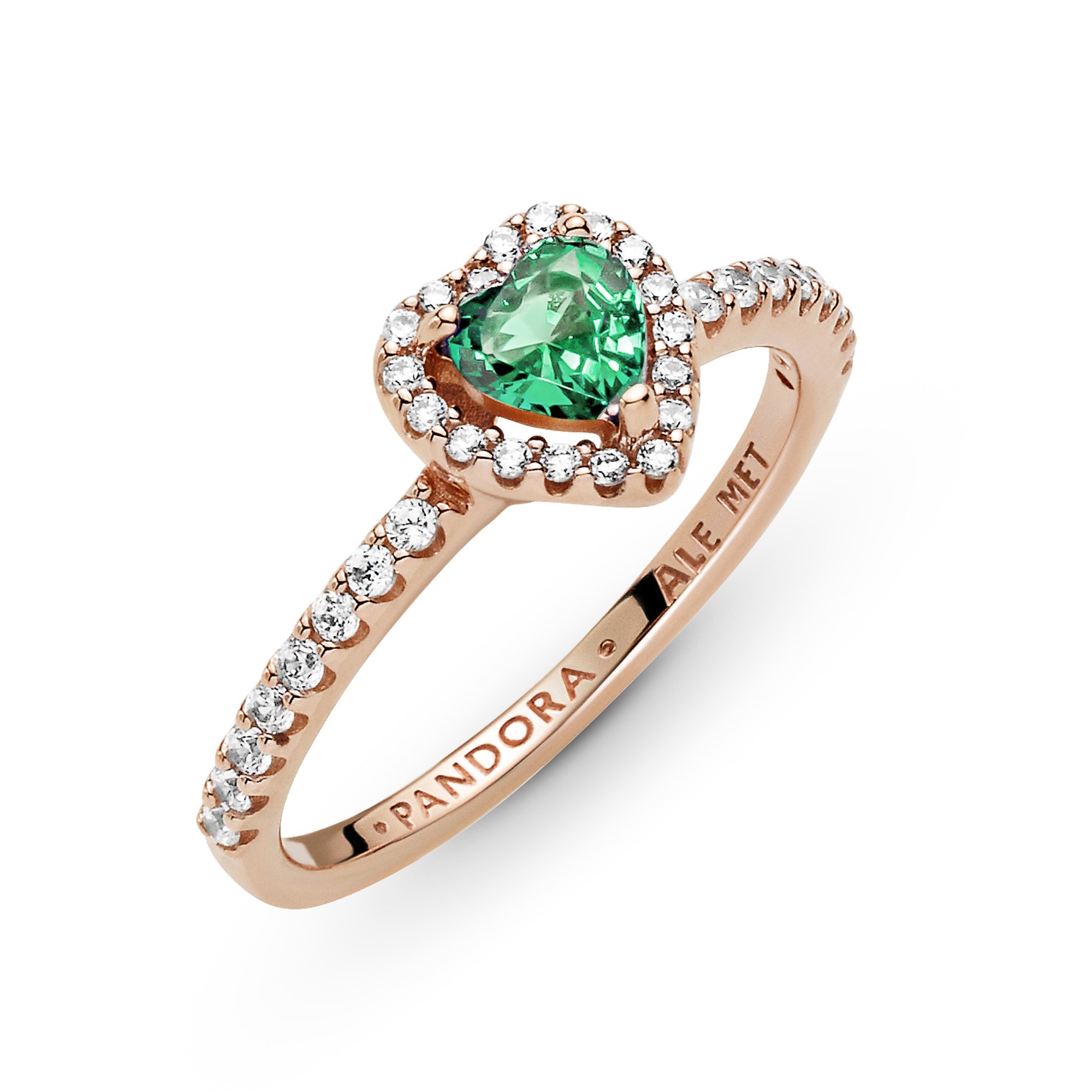 Pandora Ring - Funkelnder mit Herz - Roségold Vergoldung - Kristall - Bunt Ansicht 4 – Ansicht 4