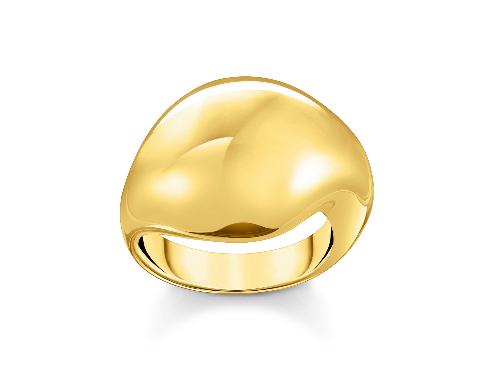 Thomas Sabo TR2473 413 39 54 Bold Anello placcato oro a forma Thomas Sabo TR2473 413 39 54 Bold Anello placcato oro a forma