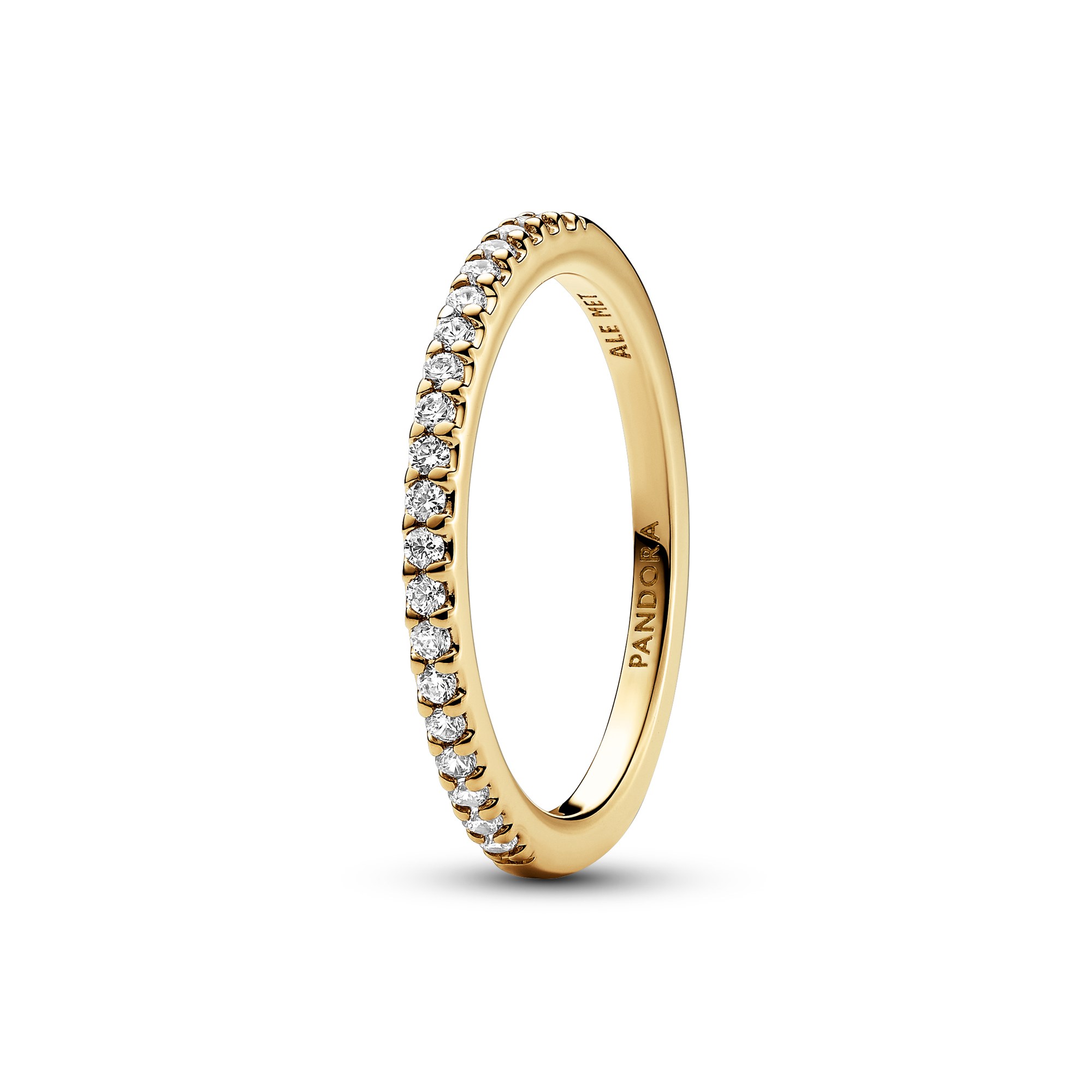 Pandora Funkelnder Band-Ring - Gelbgold Vergoldung - Zirkonia