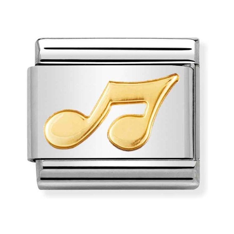 Nomination Composable Classic Charm Musiknote - Edelstahl, Gelbgold