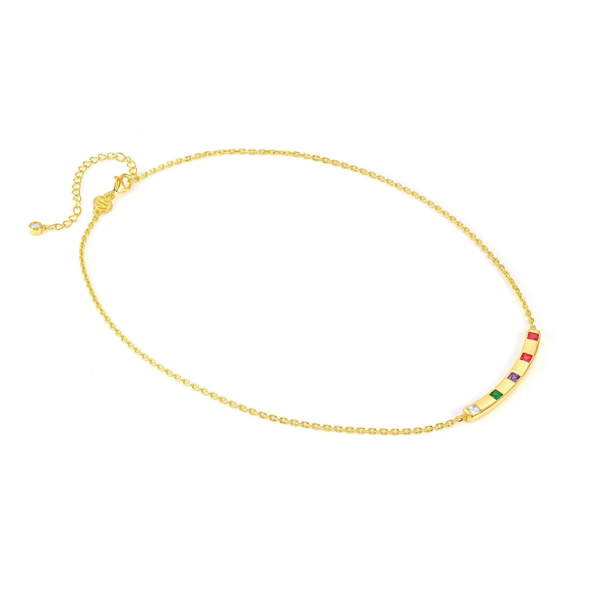 Nomination Carismatica Collier - Gelbgold vergoldet - Zirkonia Bunt - 38 - 44 cm – Ansicht 4